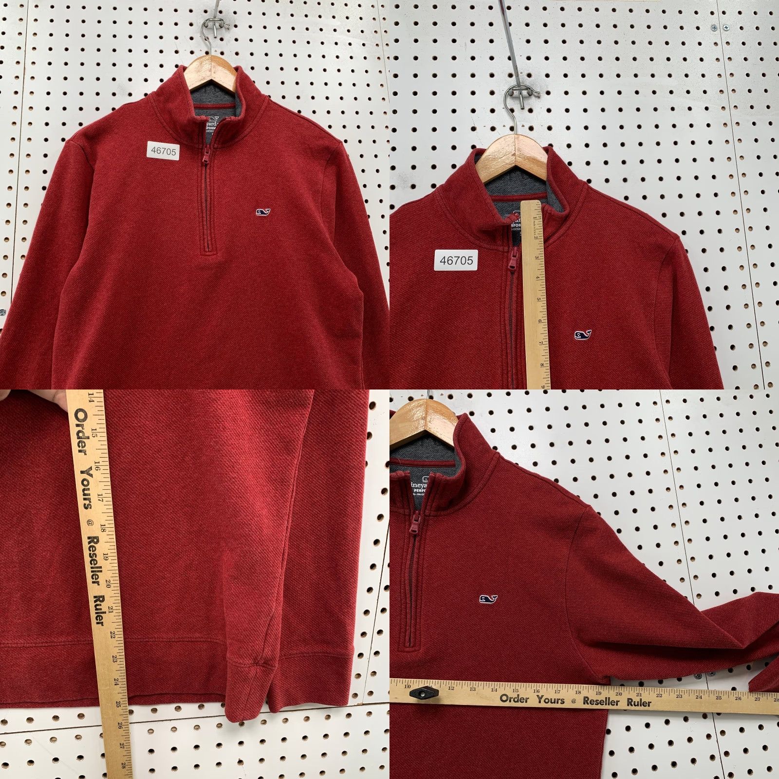 Vineyard Vines Vineyard Vines Performance Sweater Mens Small Red 1/4 Zip Preppy Work Size US S / EU 44-46 / 1 - 8 Thumbnail
