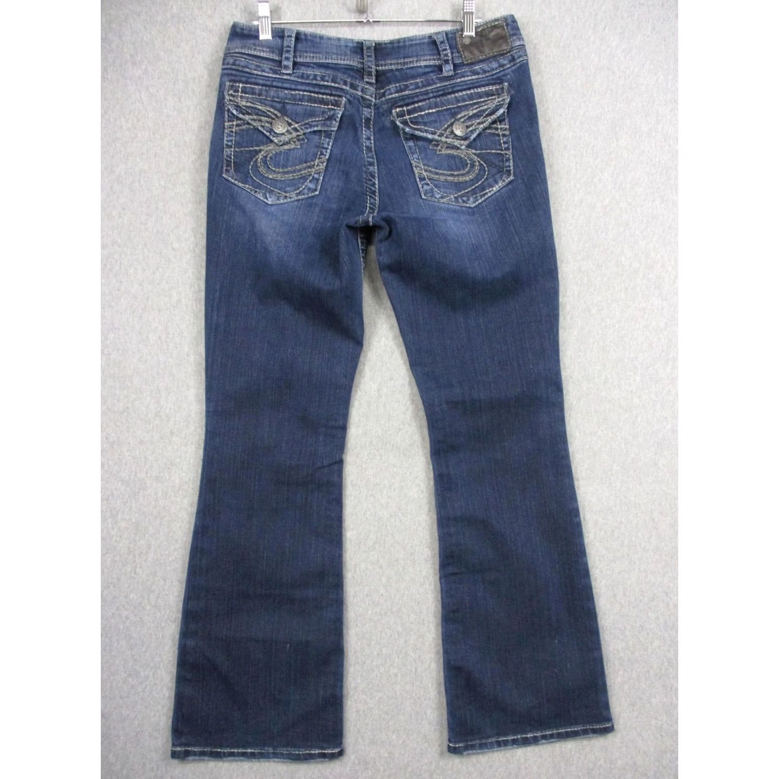 Silver Jeans Co. Silver Jeans Co Suki Surplus Jeans Womens 30x32 Blue Medium Wash Bootcut Relaxed Jeans Women W30 L32 Size 30" / US 8 / IT 44 - 7 Thumbnail