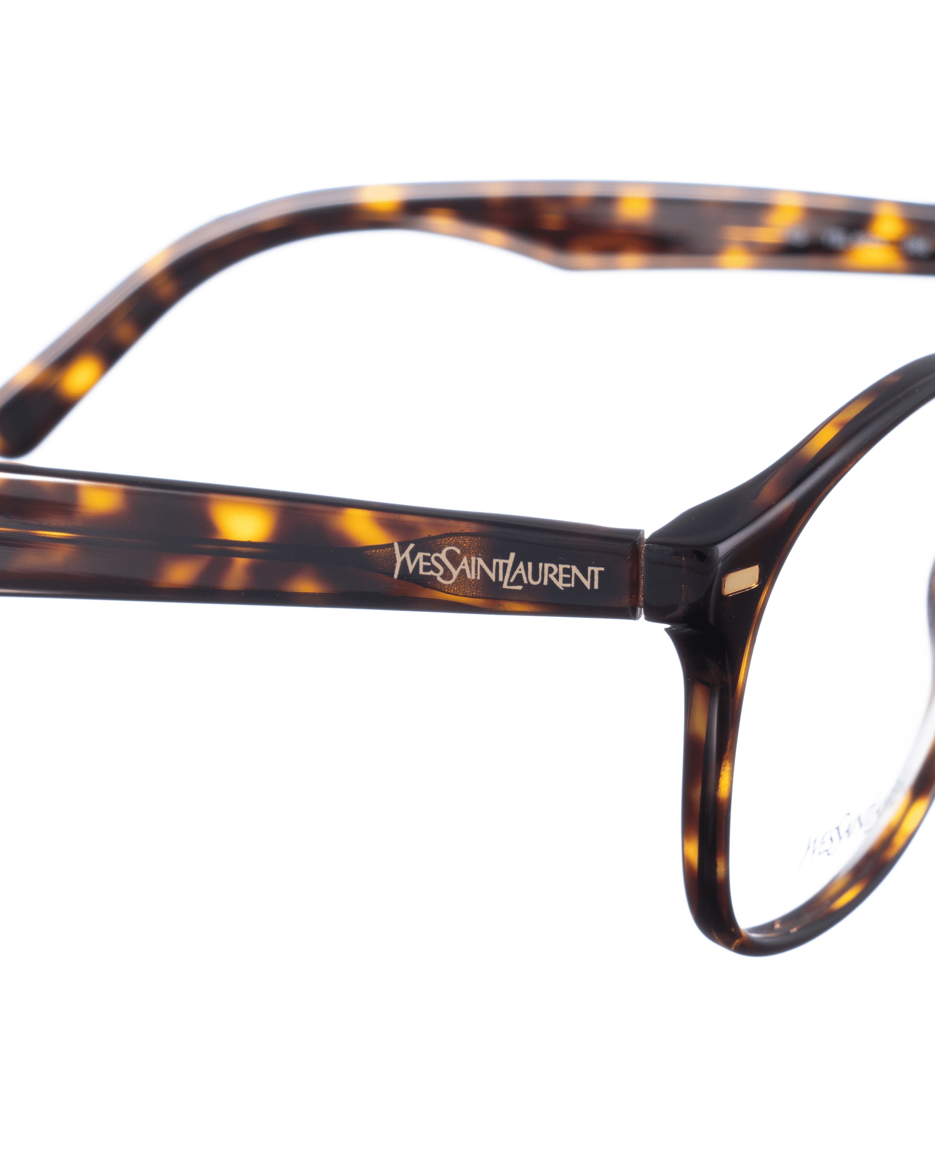 Saint Laurent Paris Yves Saint Laurent 00s Oversized Nerd Havana Glasses Size ONE SIZE - 3 Thumbnail