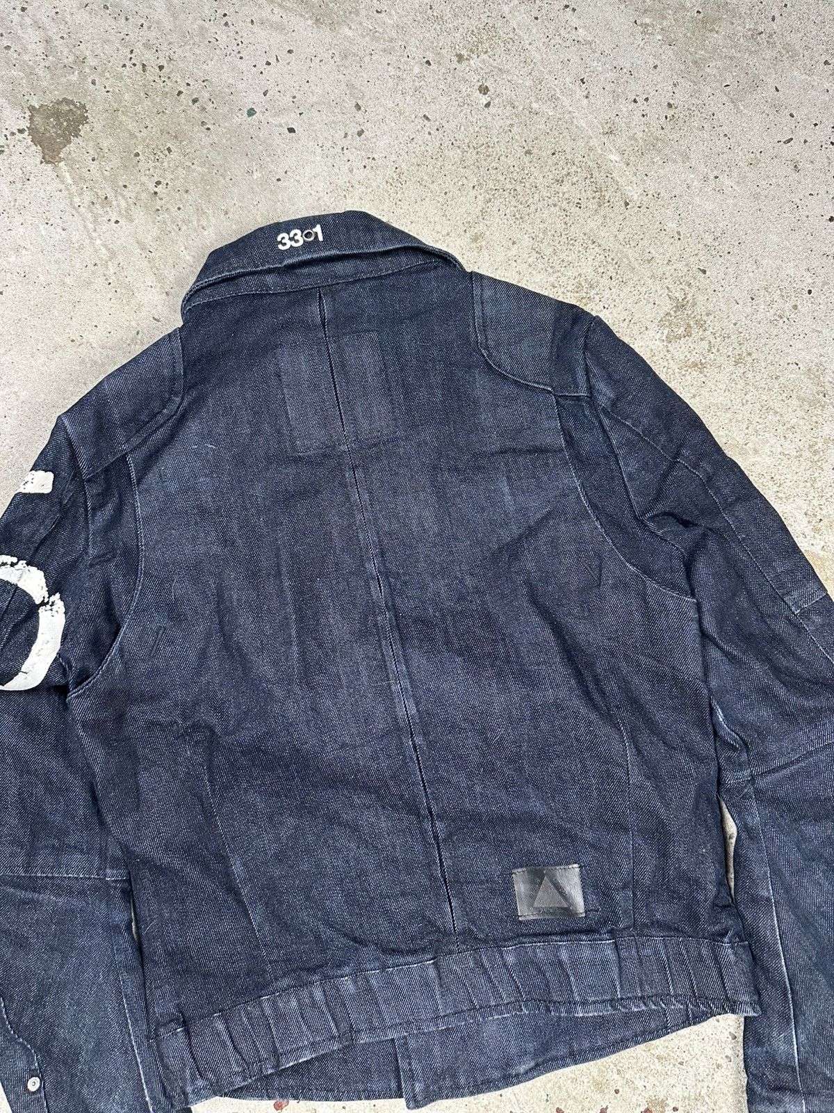 G-Star × Japanese Brand × Vintage Vintage Y2K G Star Raw Tentic Bomber Denim Jacket Biker Moto Size US XXS / EU 40 - 13 Thumbnail