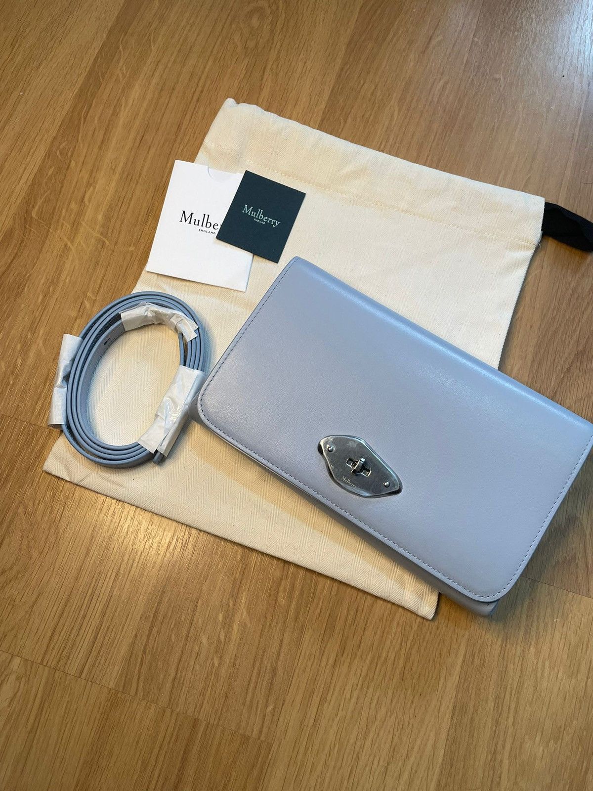 Mulberry Mulberry Lana Crossbody Poplin Blue Bag Size ONE SIZE - 6 Thumbnail