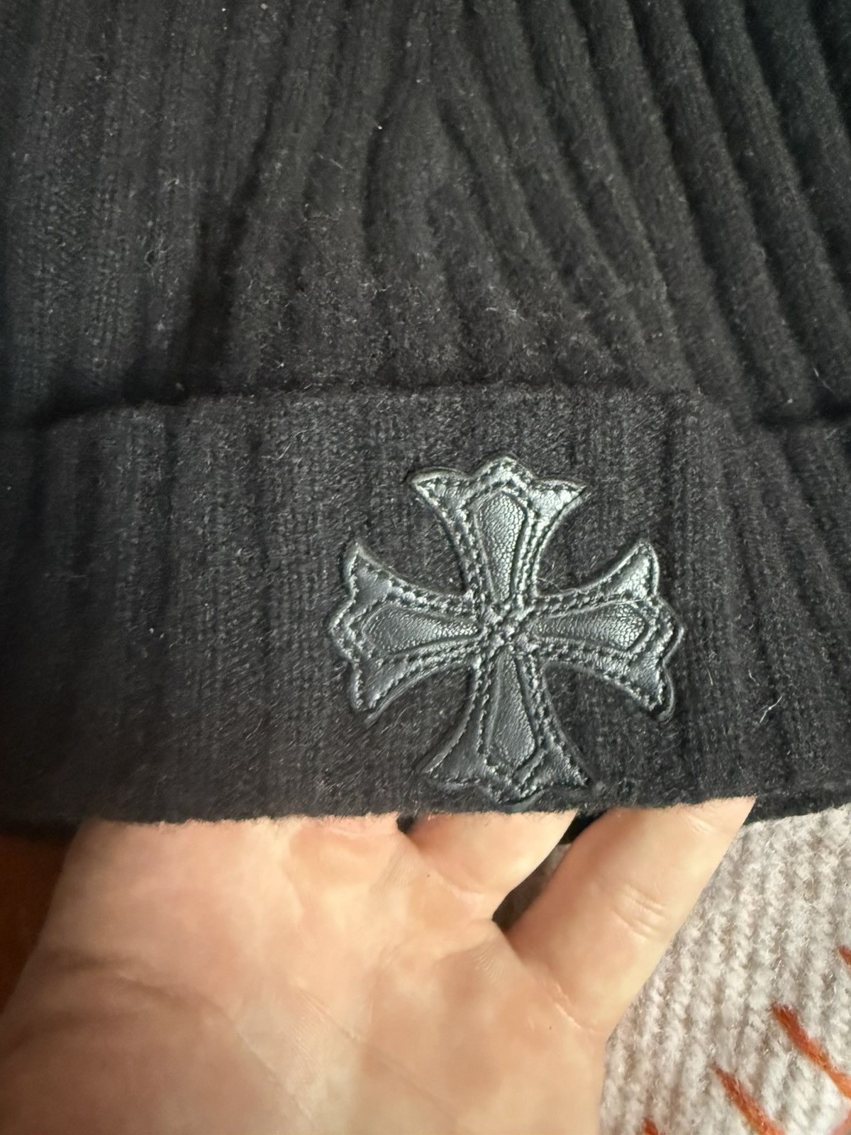 Chrome Hearts Chrome Hearts Plus Patch Cashmere Beanie Size ONE SIZE - 2 Thumbnail
