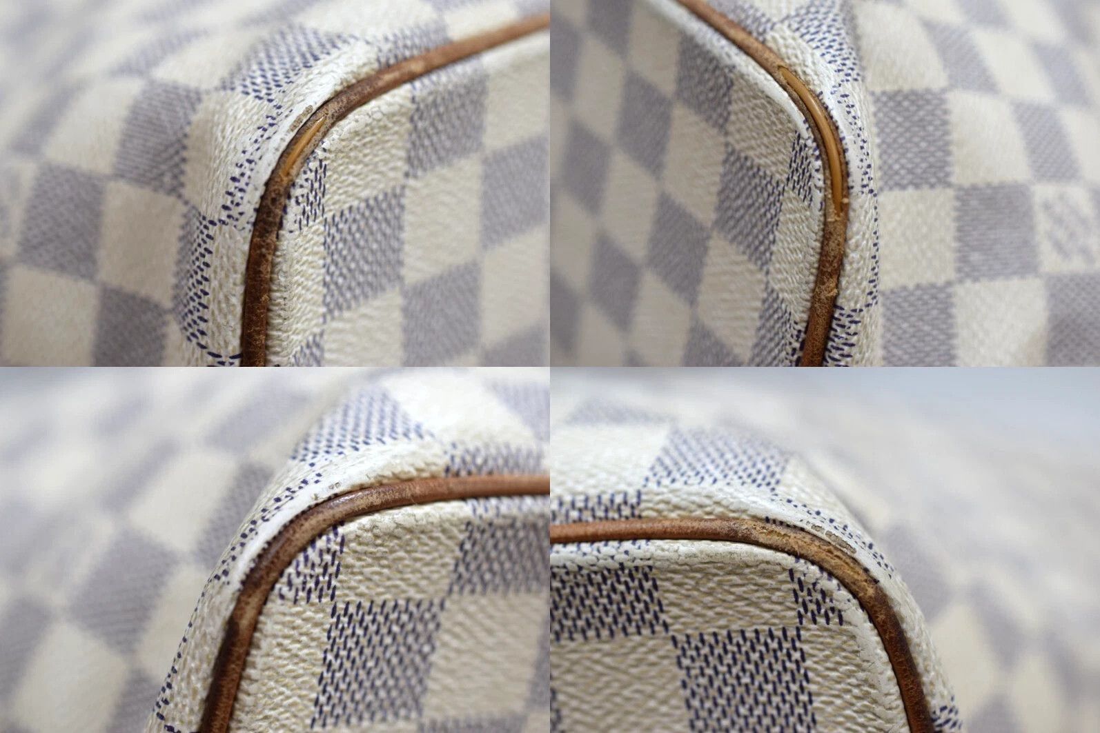 Louis Vuitton Auth Louis Vuitton Saleya MM Tote Bag Azur Canvas N51185 Size ONE SIZE - 8 Thumbnail