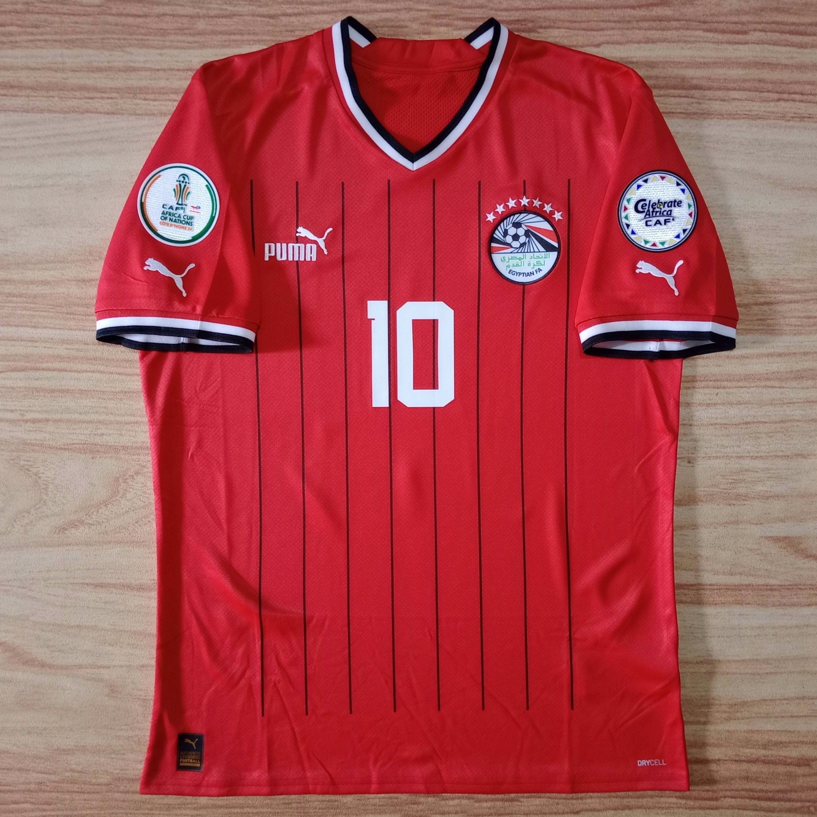 Puma Egypt 2022-2023 Home Jersey Mo Salah 10 Size US M / EU 48-50 / 2 - 1 Thumbnail