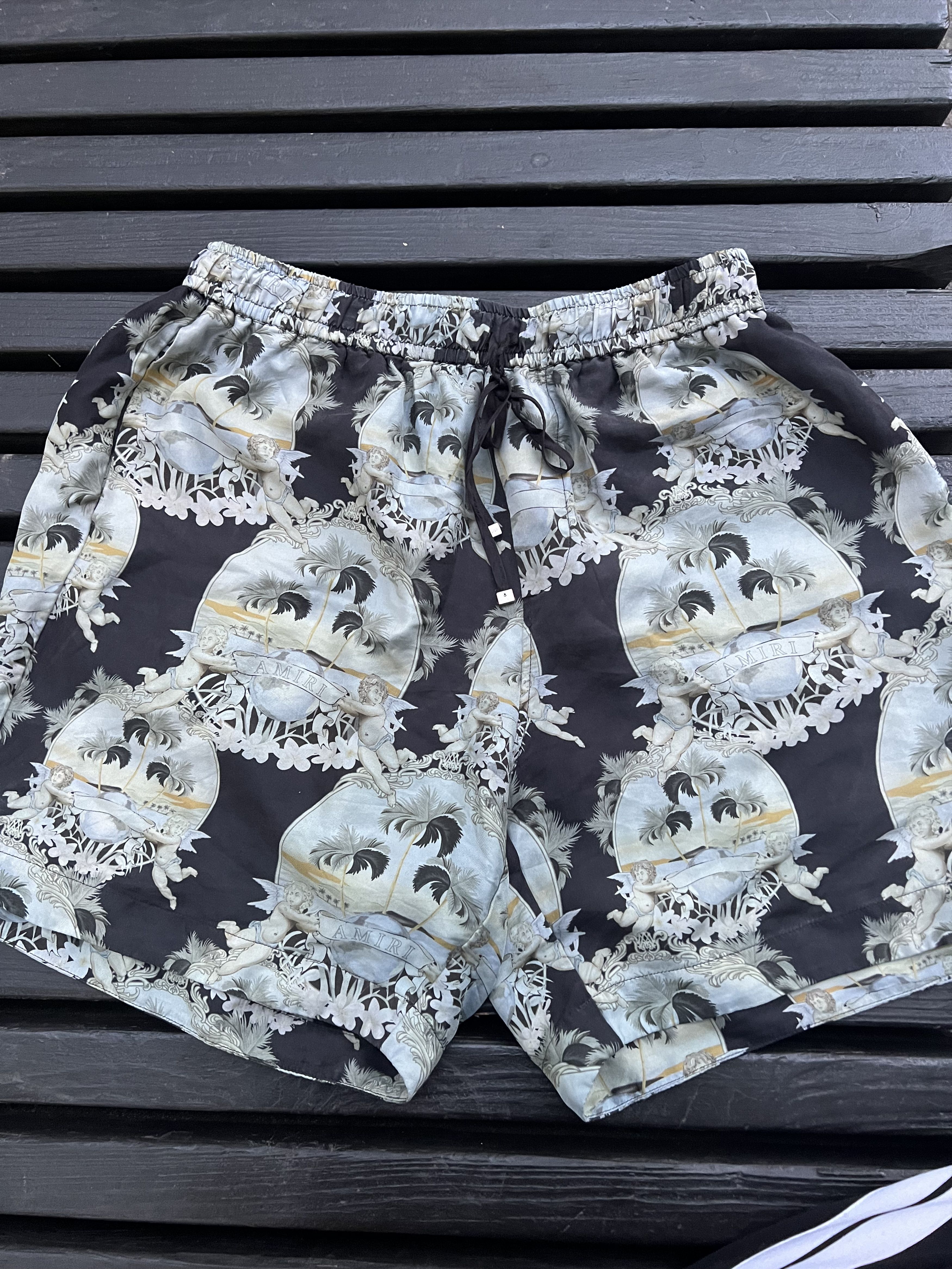 Amiri Amiri Silk Palms Shorts Size US 32 / EU 48 - 1 Thumbnail