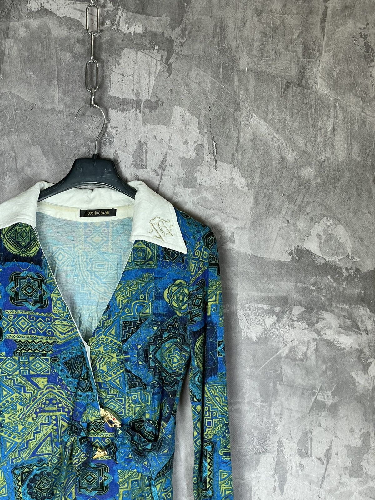 Roberto Cavalli Roberto Cavalli JPG Style Multicolour Long sleeve shirt Y2K Size M / US 6-8 / IT 42-44 - 3 Thumbnail