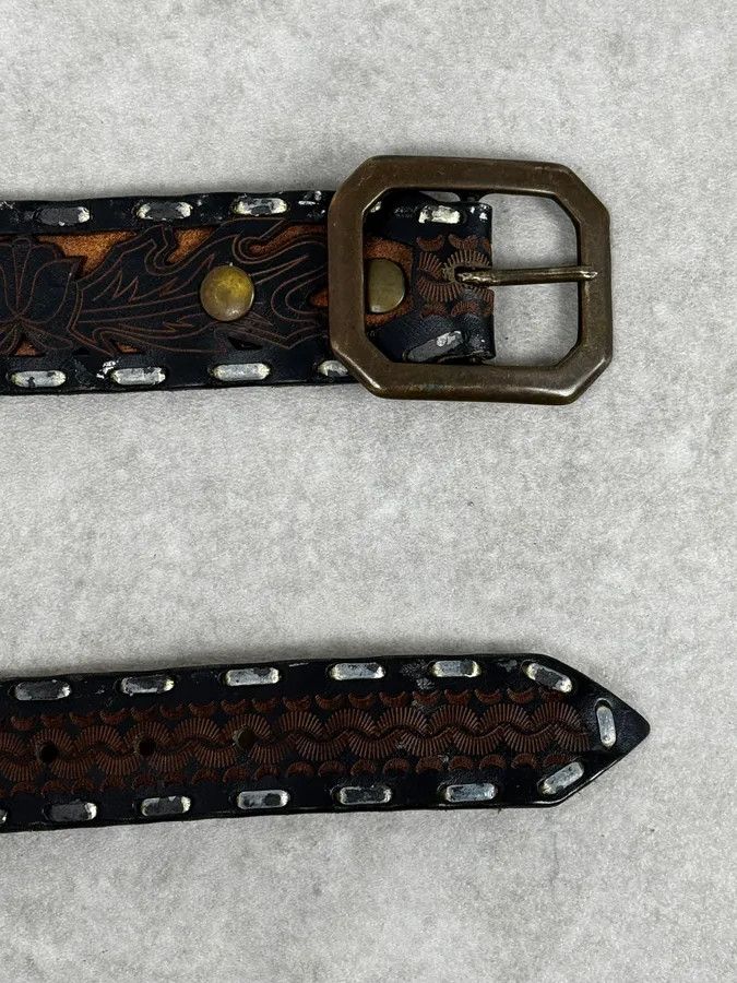 Dsquared2 Dsquared2 Brown Indian Details Leather & Copper Belt Size ONE SIZE - 5 Thumbnail