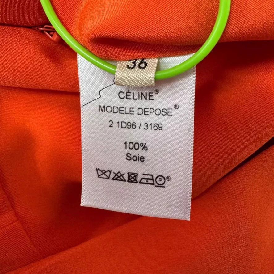 Celine Celine orange sleeveless wide-leg jumpsuit 36 Size XS / US 0-2 / IT 36-38 - 5 Thumbnail