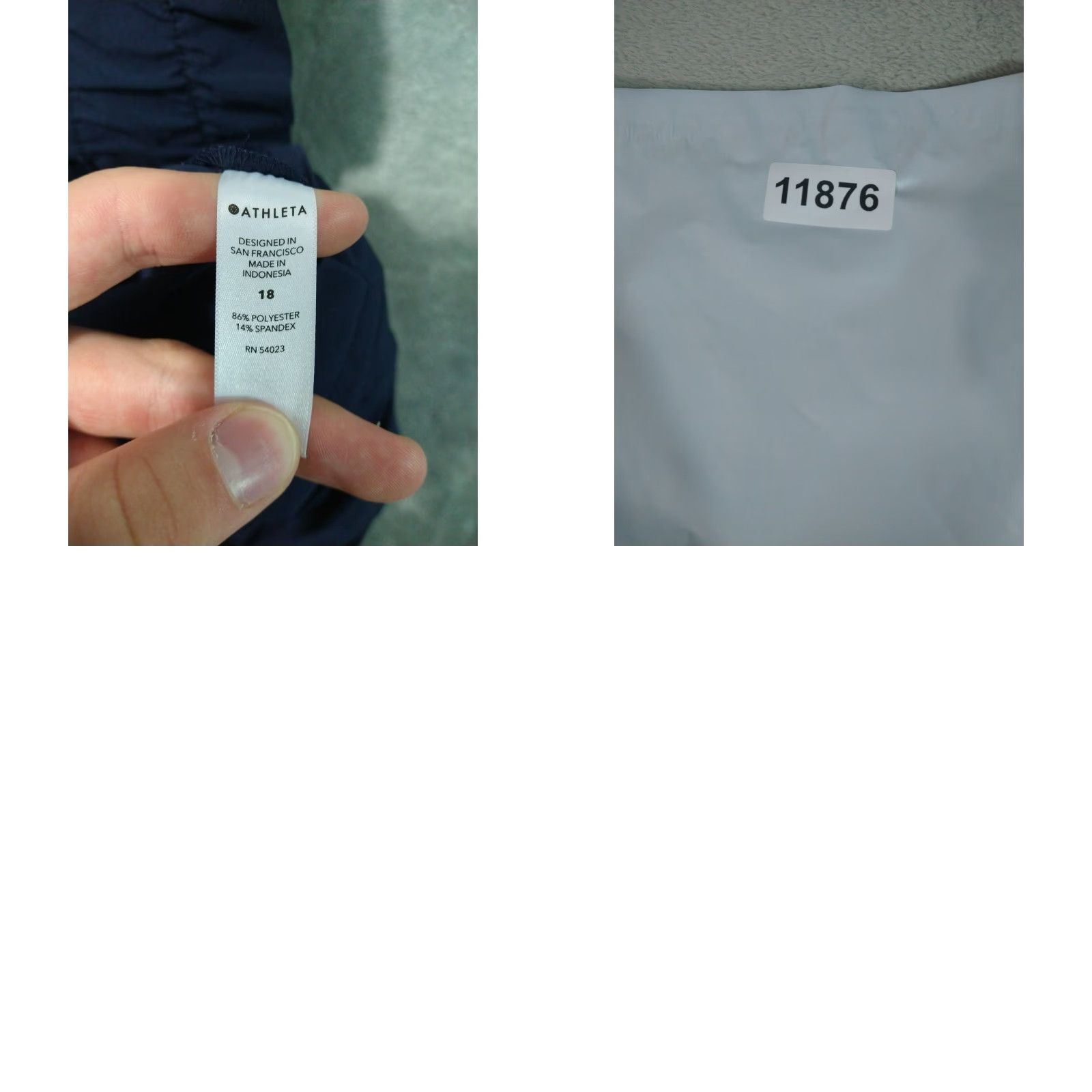 Athleta Athleta Pants Womens 18 Blue Skyline II Paperbag Pull On Crop Belted Stretch Size 40" / US 18 - 8 Thumbnail