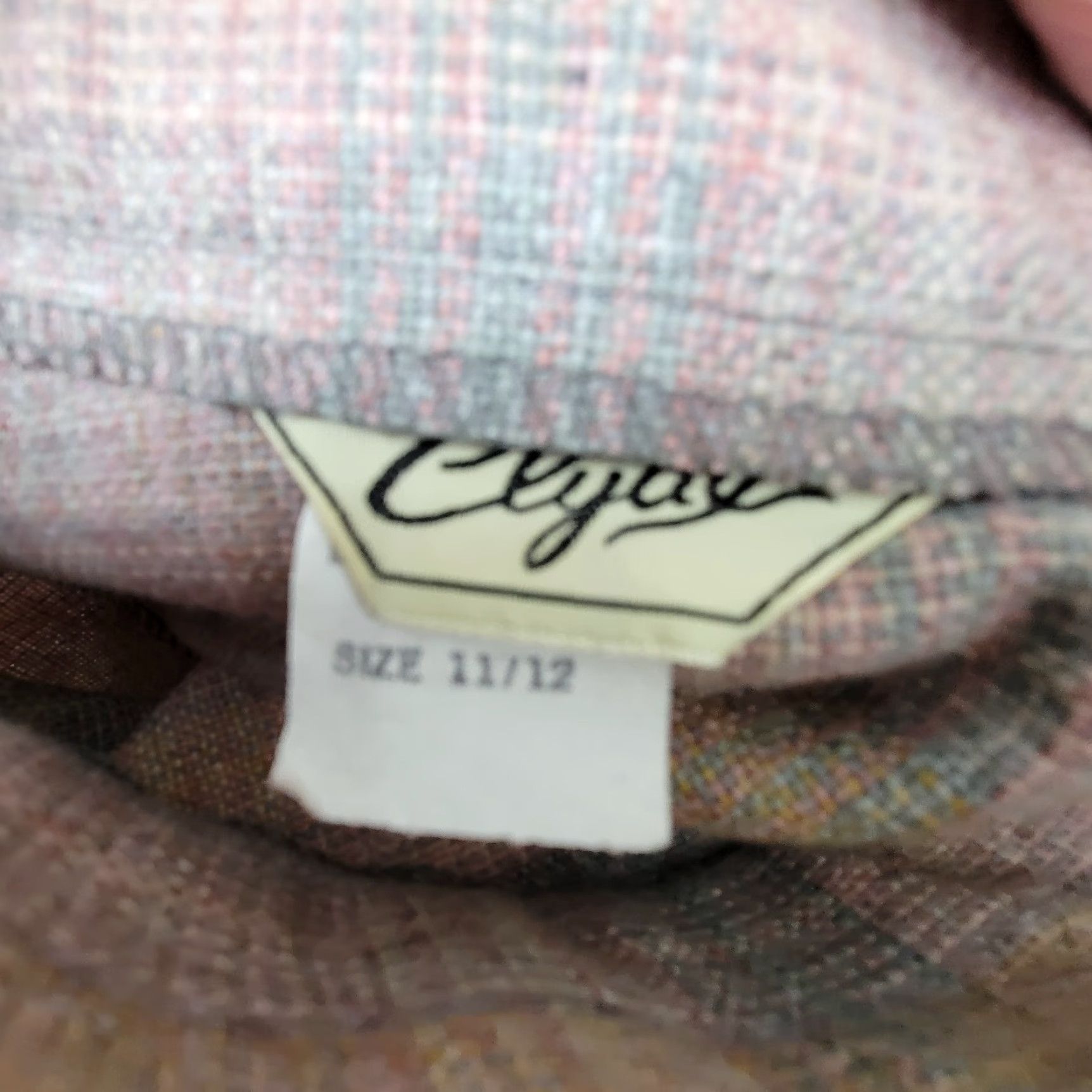 Pinko VTG Clya Skirt Womens 12 Pink Plaid Wool Belted Long 24x28 Tweed Zipper Button 80s 90s Preppy Size 34" / US 12 / IT 48 - 6 Thumbnail
