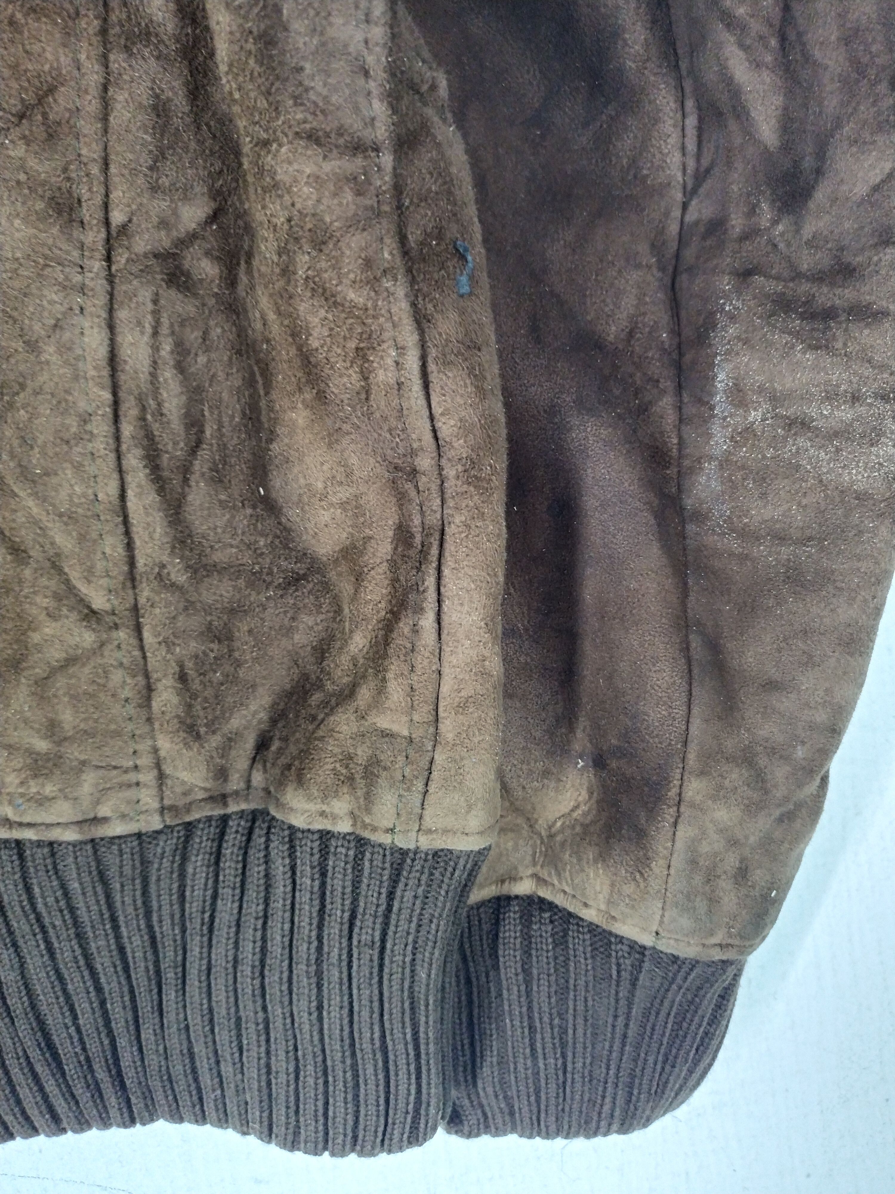 Leather Vtg Suntuso Canon Natural Leather Knit Fashion Spain Jacket Size US M / EU 48-50 / 2 - 8 Thumbnail