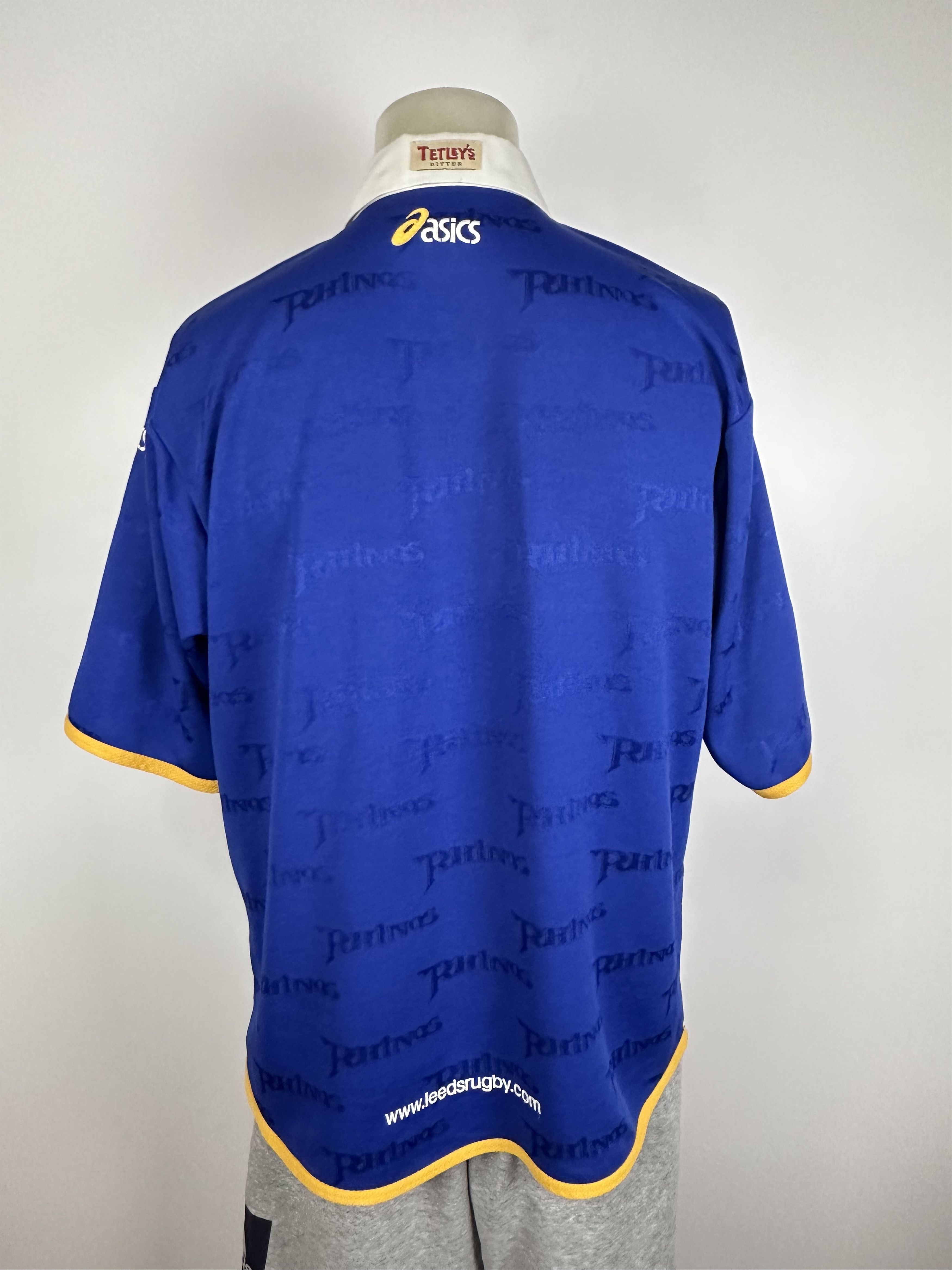Asics × Vintage Leeds Rhinos 2000 2001 Asics Rugby Home Shirt Jersey Blue Size US L / EU 52-54 / 3 - 7 Thumbnail
