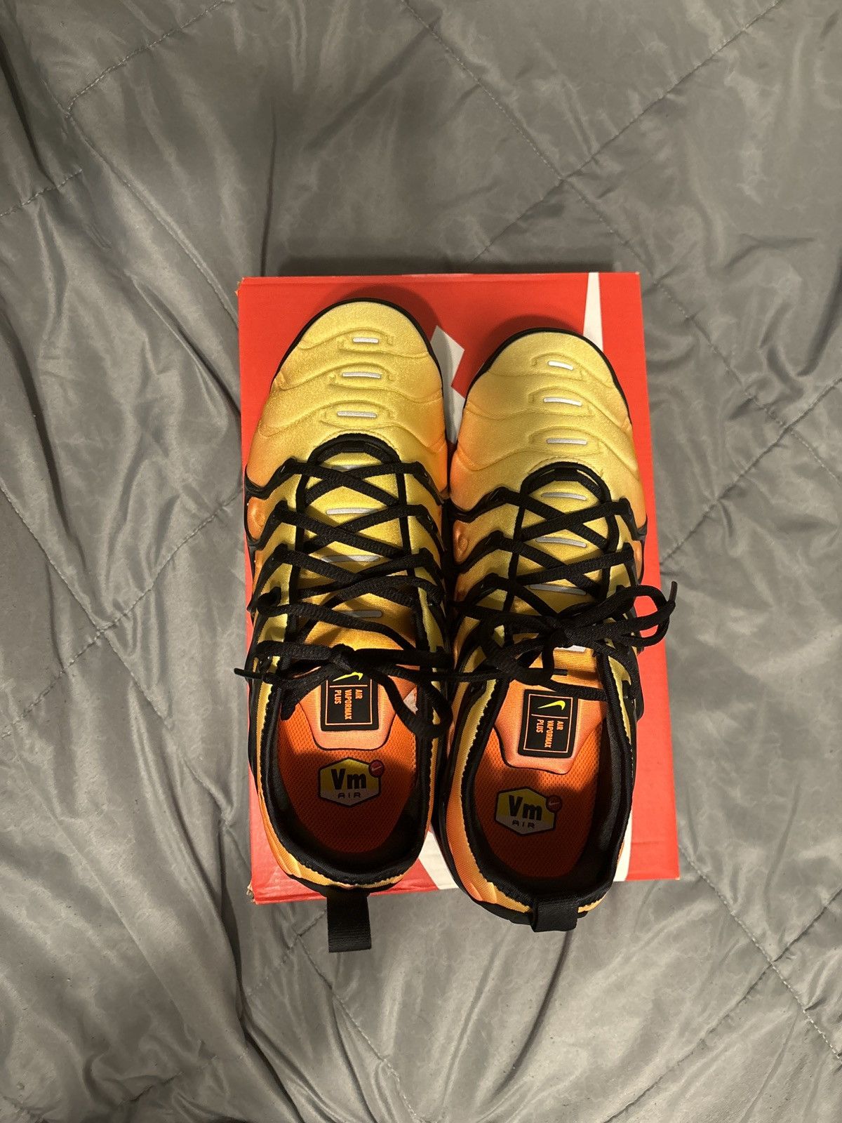 image of Nike Vapormax Plus Total Orange Shoes, Men's (Size 9.5)