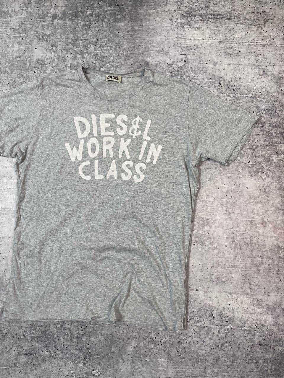 Diesel Vintage Diesel Work In Class Logo Tee T-Shirt Y2K Size US L / EU 52-54 / 3 - 3 Thumbnail