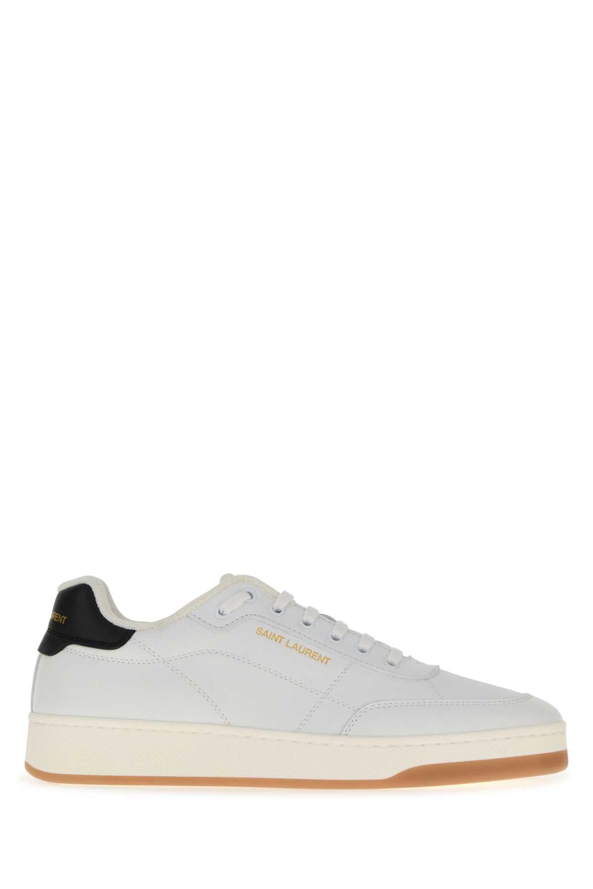 Saint Laurent Paris White Leather Sl/61 Sneakers Size US 9 / EU 42 - 1 Thumbnail