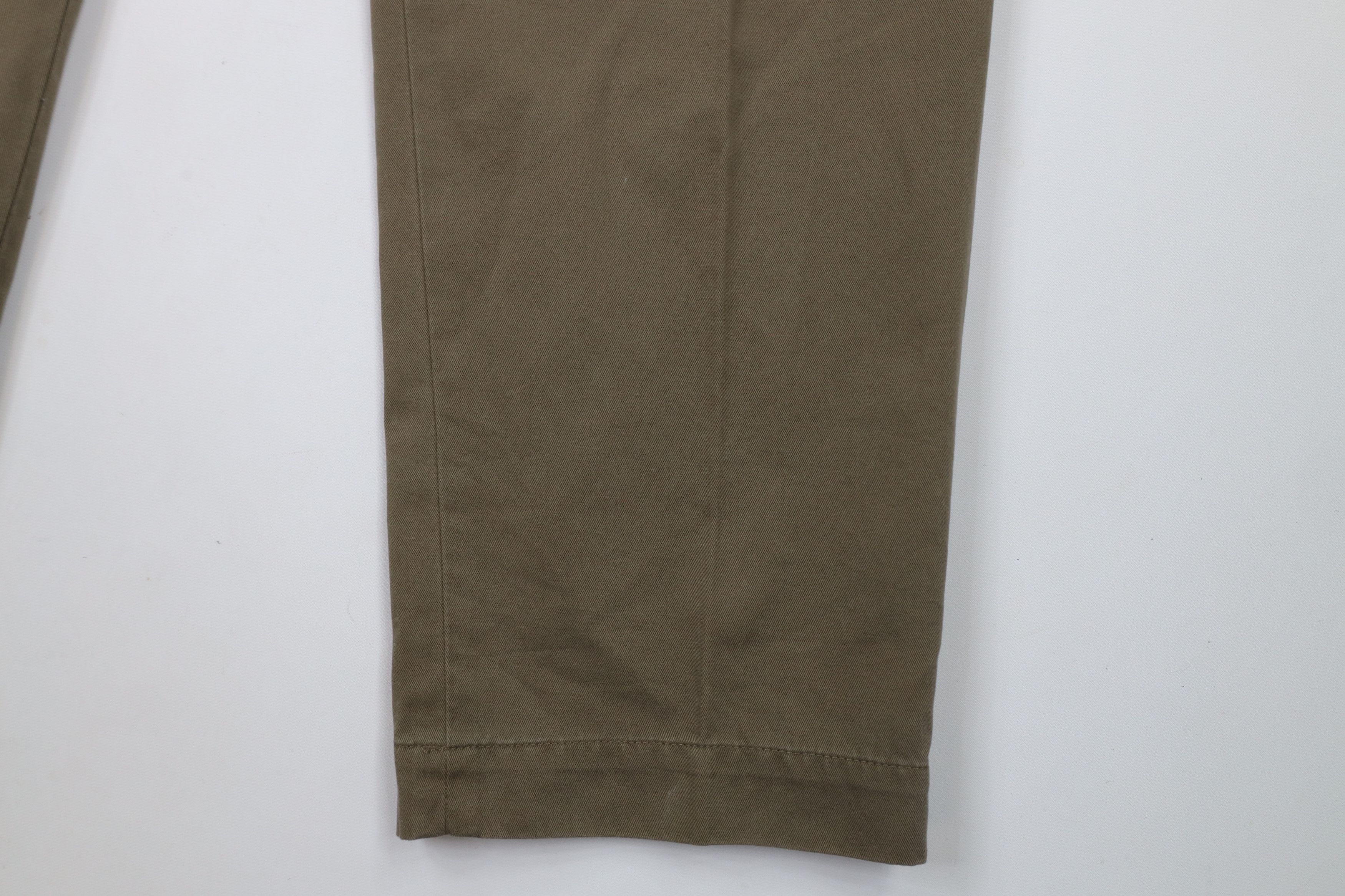 Ralph Lauren × Vintage Vintage 90s Ralph Lauren Wide Leg Chino Pants Drab Brown Size US 36 / EU 52 - 5 Thumbnail
