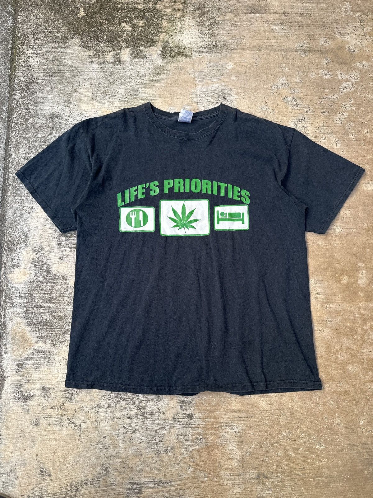 Vintage Vintage 90s Weed Joke T-Shirt Eat Sleep Weed XL Size US XL / EU 56 / 4 - 1 Thumbnail