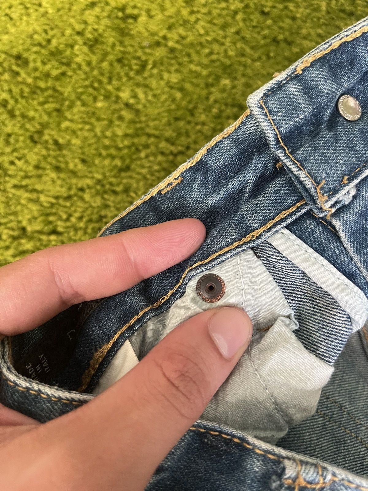 Designer × Dsquared2 Dsquared2 avant garde factry faded denim jeans Size US 32 / EU 48 - 16 Thumbnail