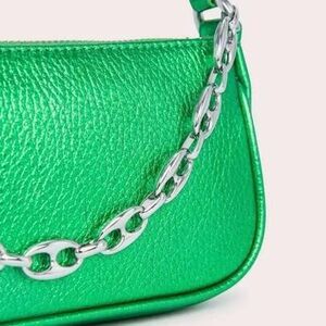 By Far BY FAR Mini Rachel Bag – Metallic Green Leather Size ONE SIZE - 2 Thumbnail