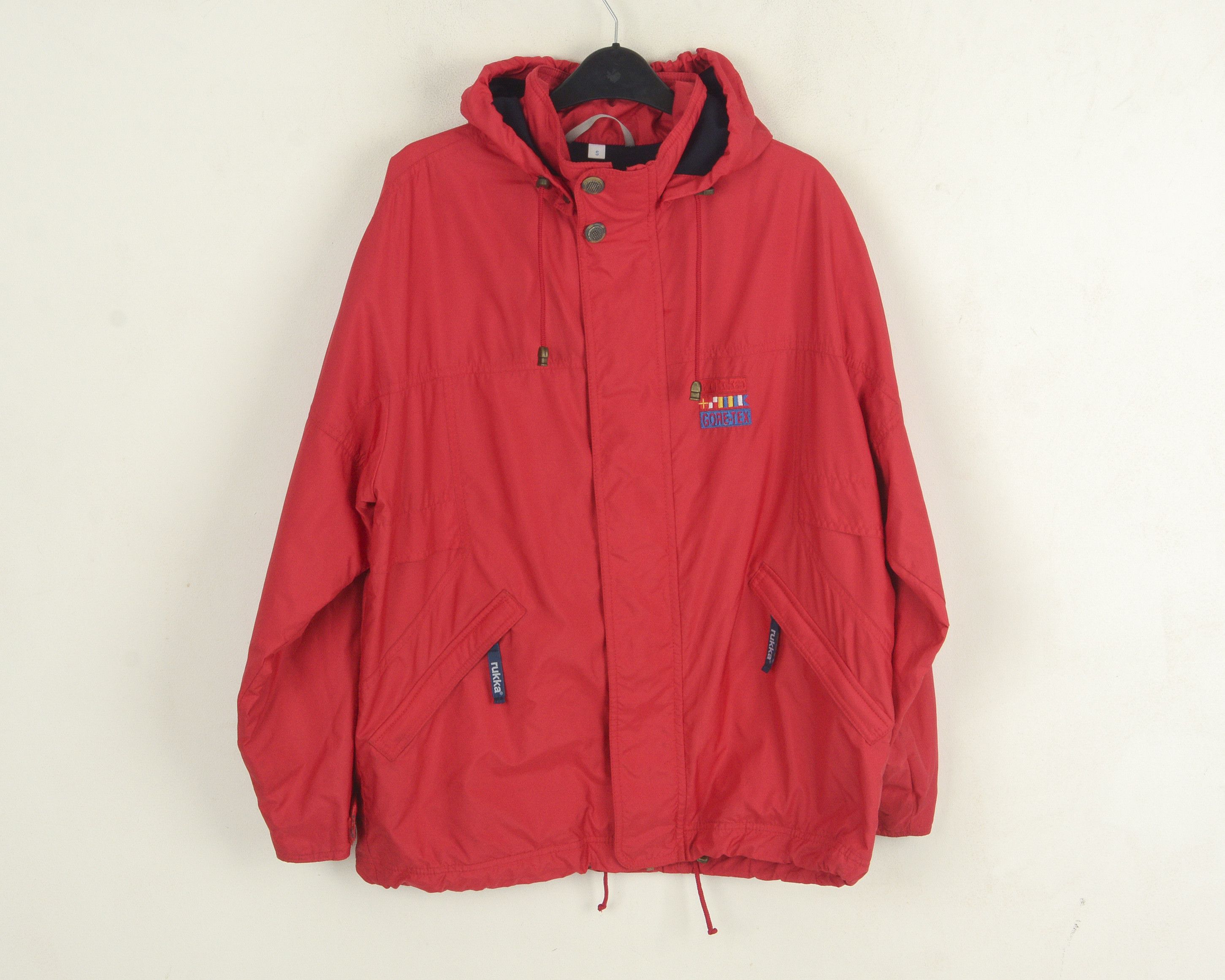 Goretex Gore-Tex Men S Jacket Hooded Waterproof Hiking Walking Red Size US S / EU 44-46 / 1 - 1 Thumbnail