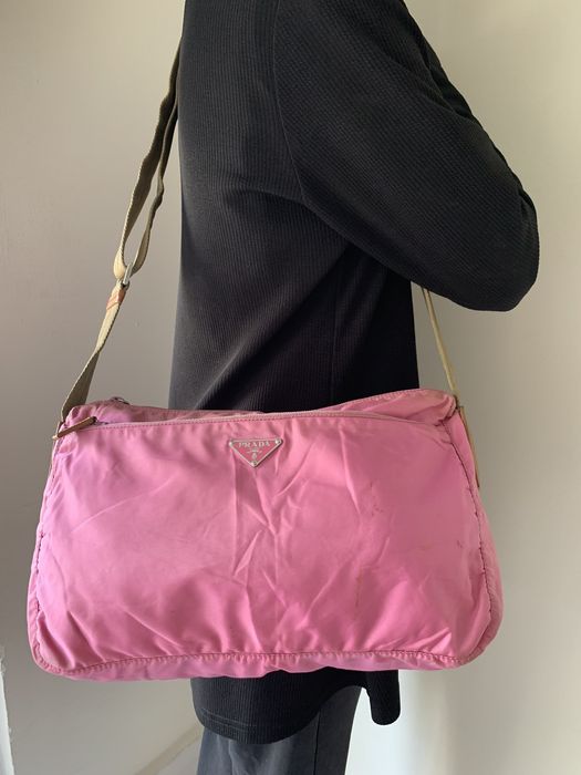 Prada pink sling shop bag