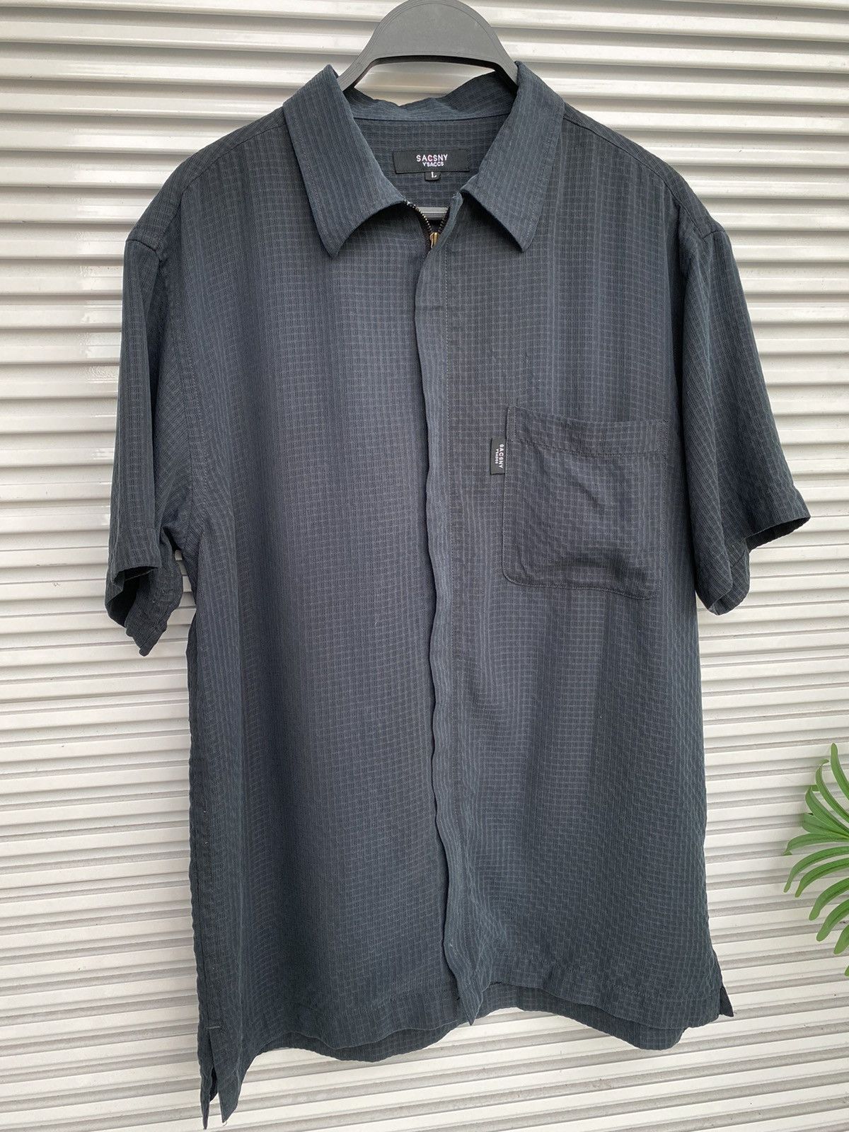 Y's × Y's for Men × Yohji Yamamoto VINTAGE SACSNY Y’SACCS SHIRT ZIPPER BY YOHJI YAMAOTO Size US L / EU 52-54 / 3 - 1 Thumbnail