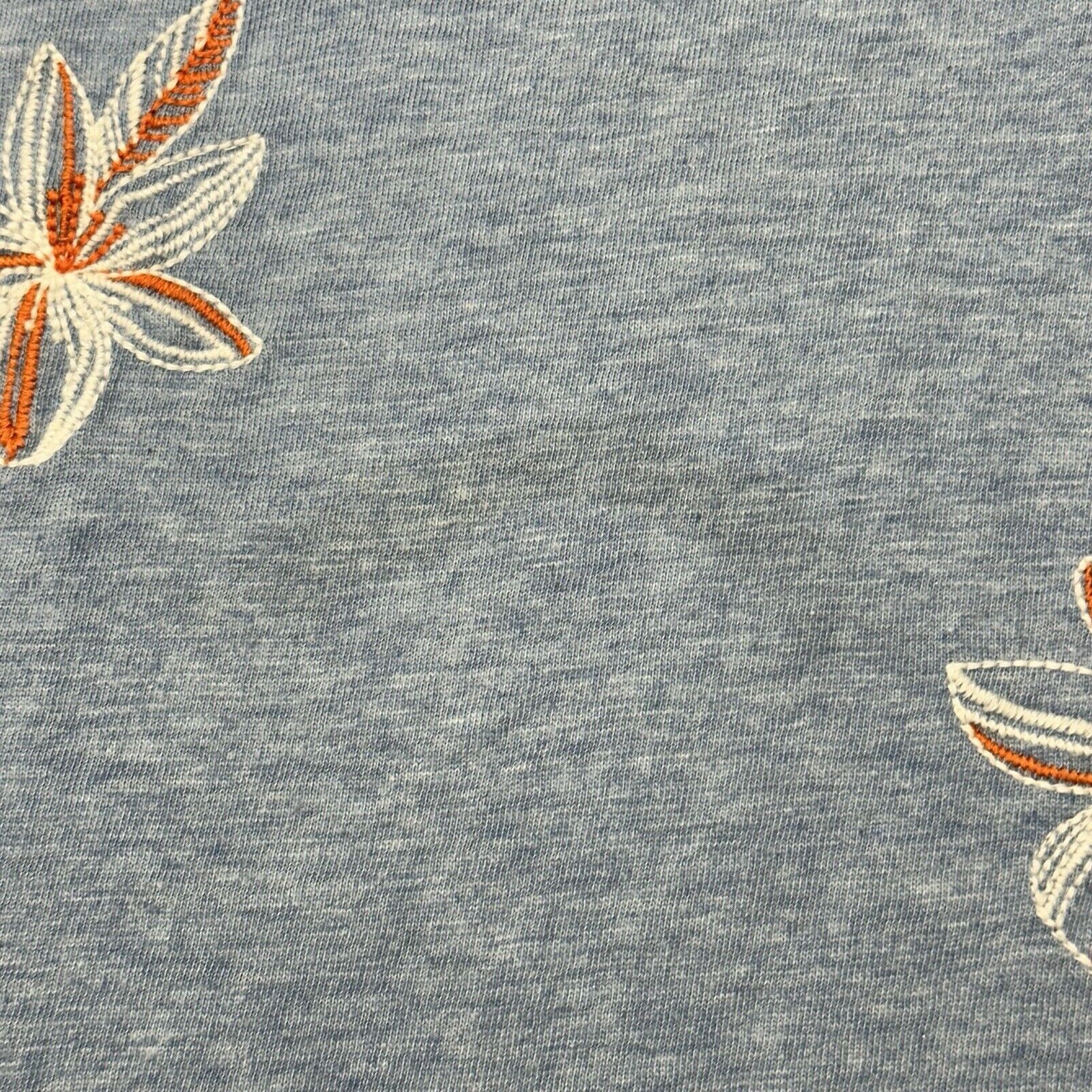 Other Talbots 2XP Blue Floral 3/4 Sleeve T Shirt Embroidered Size XXL / US 16-18 / IT 52-54 - 7 Thumbnail