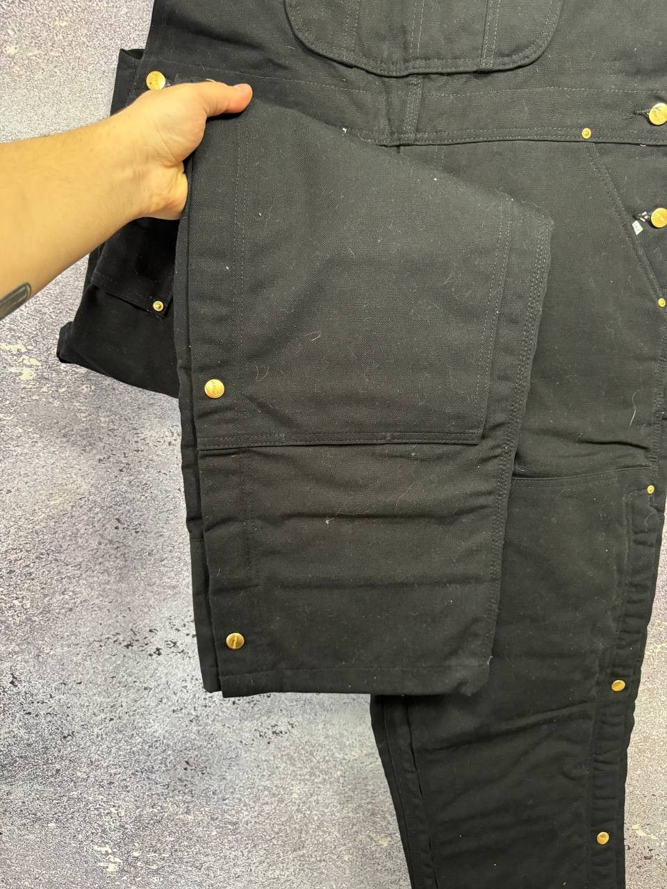 Carhartt NWT CARHARTT Double Knee Overall Black Fit 42x30 Size US 42 / EU 58 - 10 Thumbnail