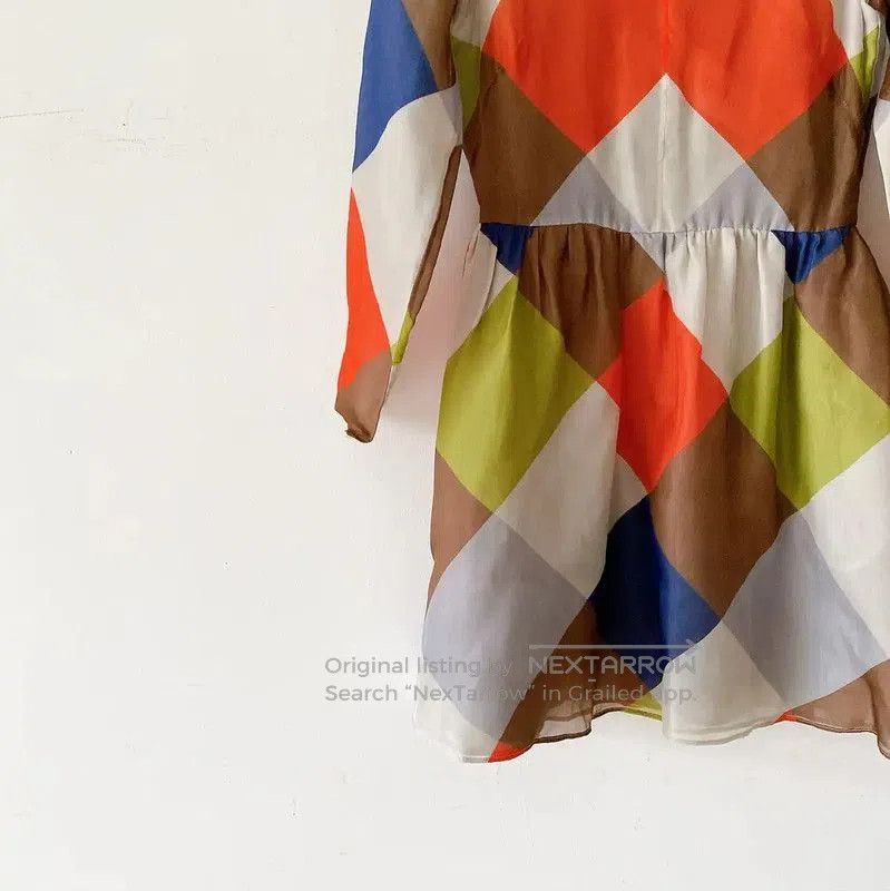 Valentino Valentino Summer Colorful Silk Dress . Size S / US 4 / IT 40 - 4 Thumbnail