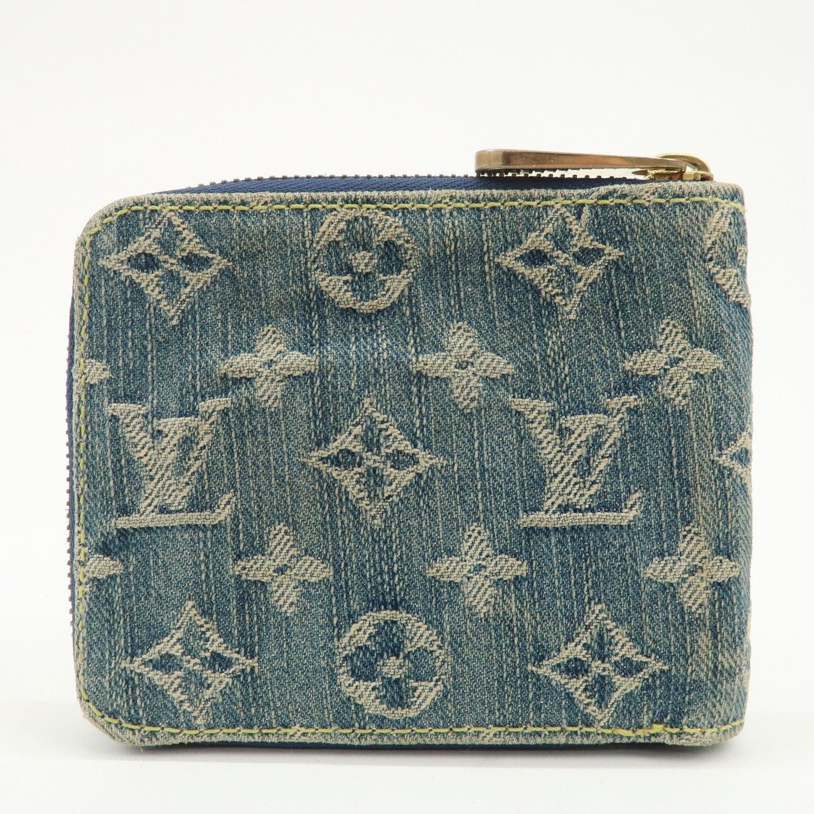 Louis Vuitton Louis Vuitton Monogram Denim Mini Zippy Wallet Blue Size ONE SIZE - 2 Thumbnail