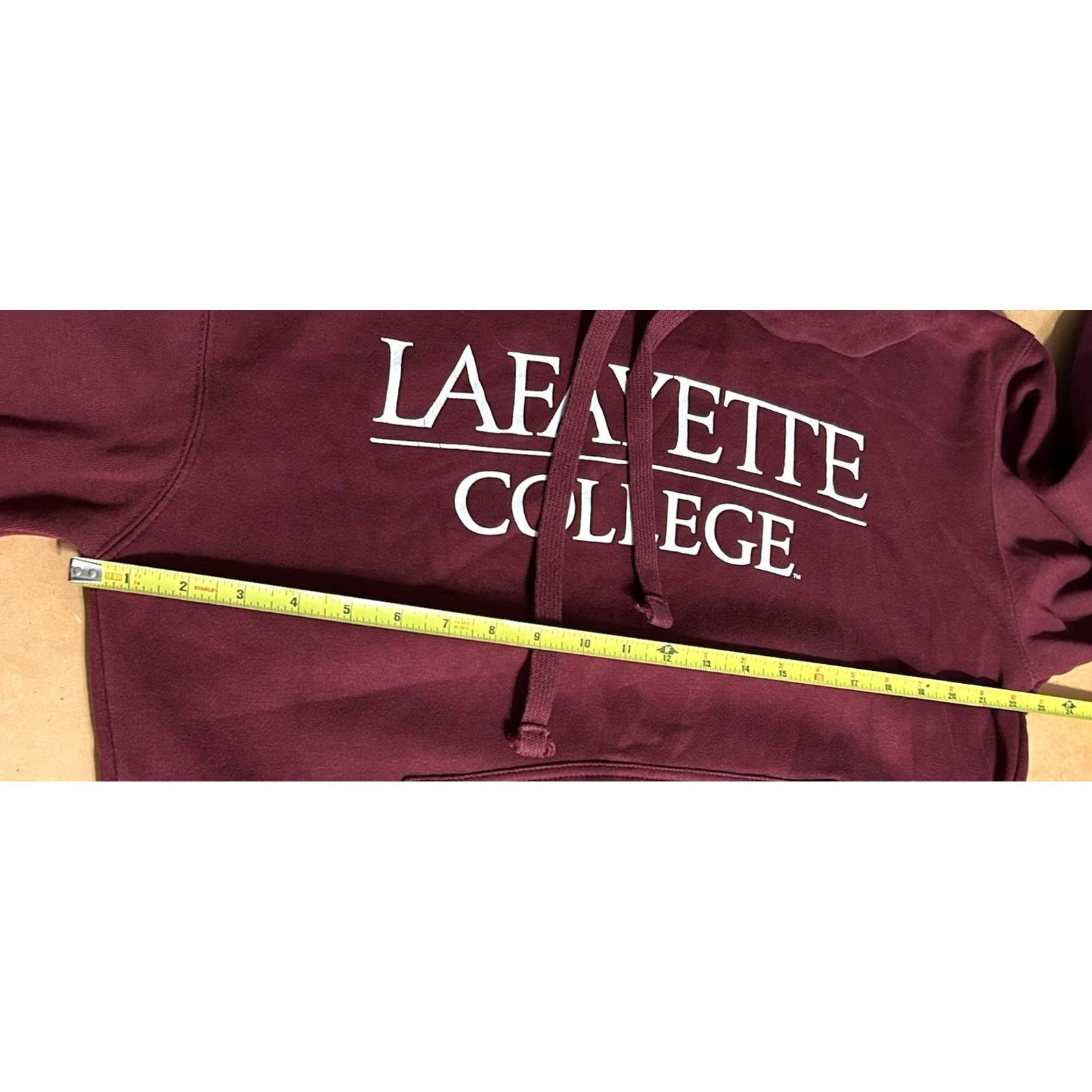 Sunray Sportswear Lafayette College Hoodie Sweatshirt Pullover Adult Small Maroon Leopards Hood - Classic Campus Style Size US S / EU 44-46 / 1 - 3 Thumbnail