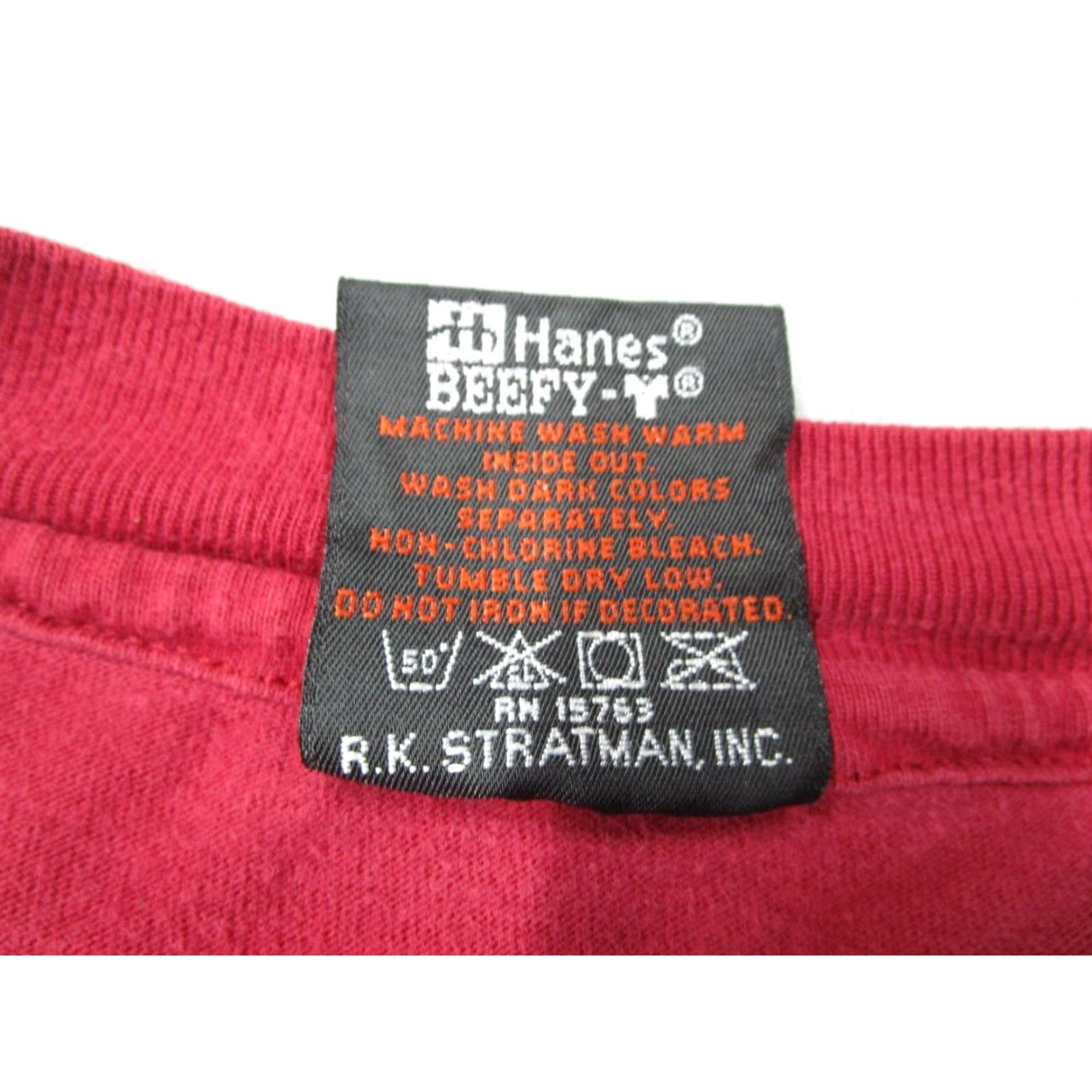 Harley Davidson VINTAGE Harley-Davidson Shirt Mens Large Red 1995 HOG Richmond Rally 90s Graphic Tee Mens Clothing Size US L / EU 52-54 / 3 - 3 Thumbnail
