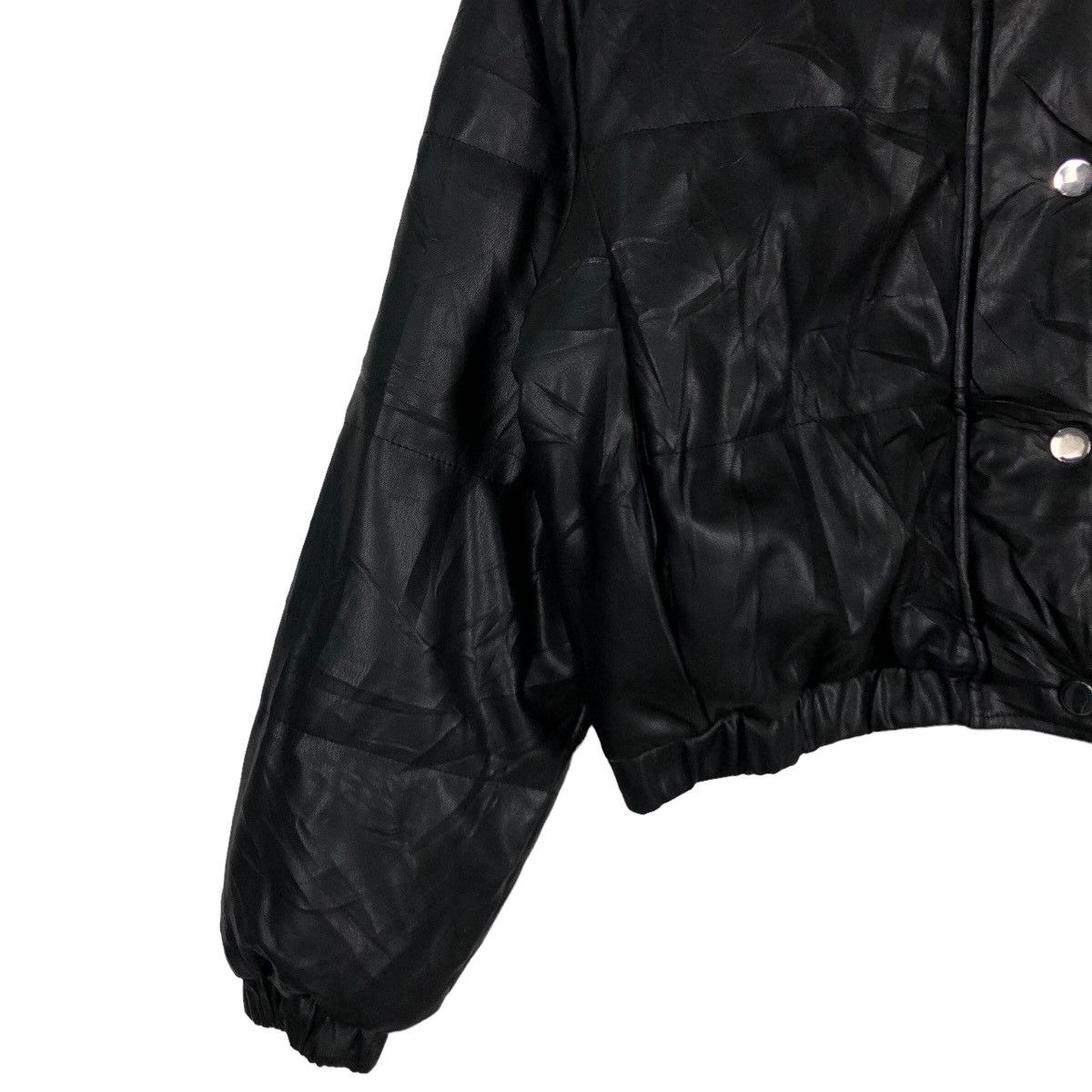 Japanese Brand 🔥Rare Cropped Streetwear Style Soft Polyester Jacket Black Size US L / EU 52-54 / 3 - 3 Thumbnail
