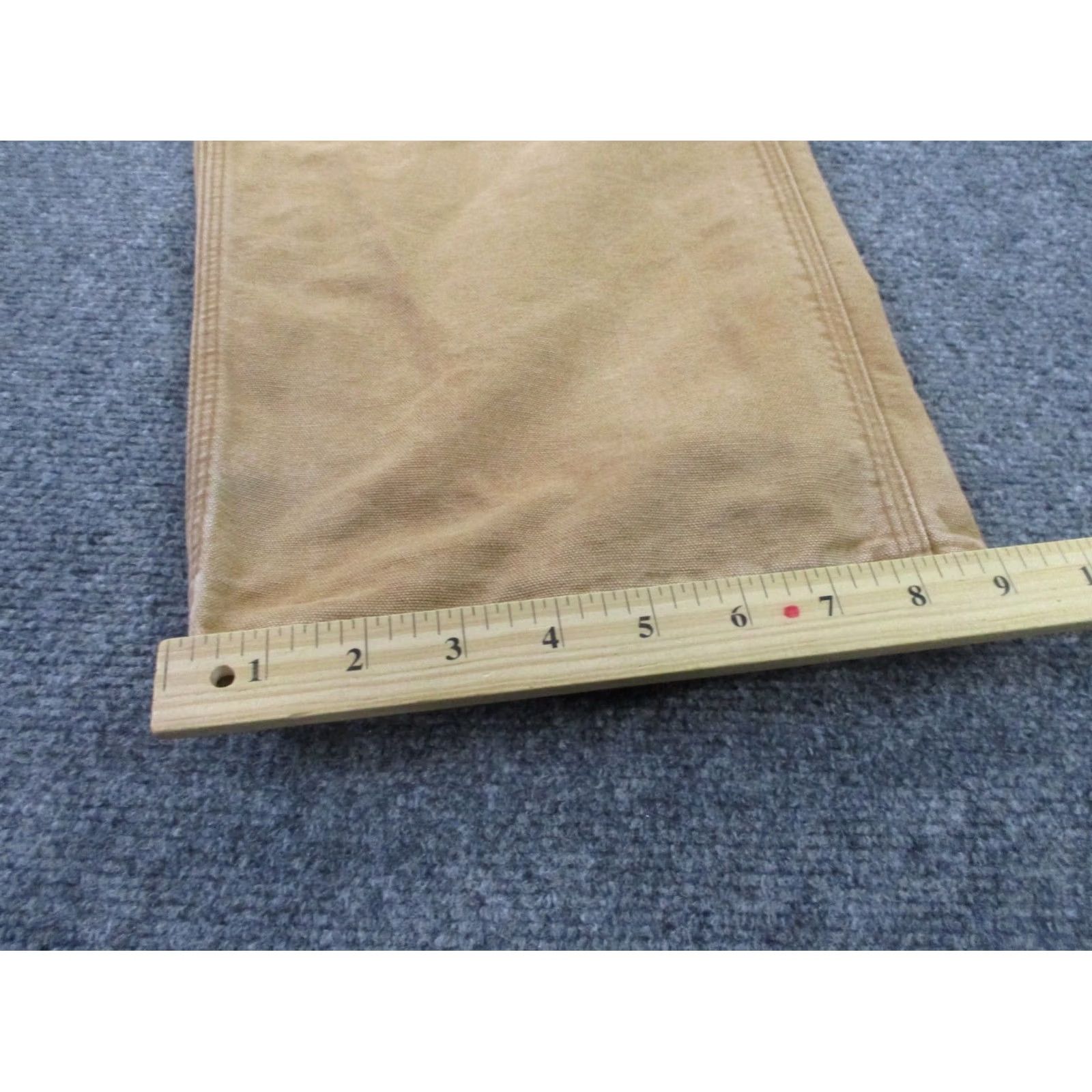 Carhartt Carhartt Pants Men 36 X 32 Beige Canvas Dungaree Workwear Outdoor Heavy Carpenter Pants Mens Beige Canvas Carhartt Pants Size US 34 / EU 50 - 5 Thumbnail