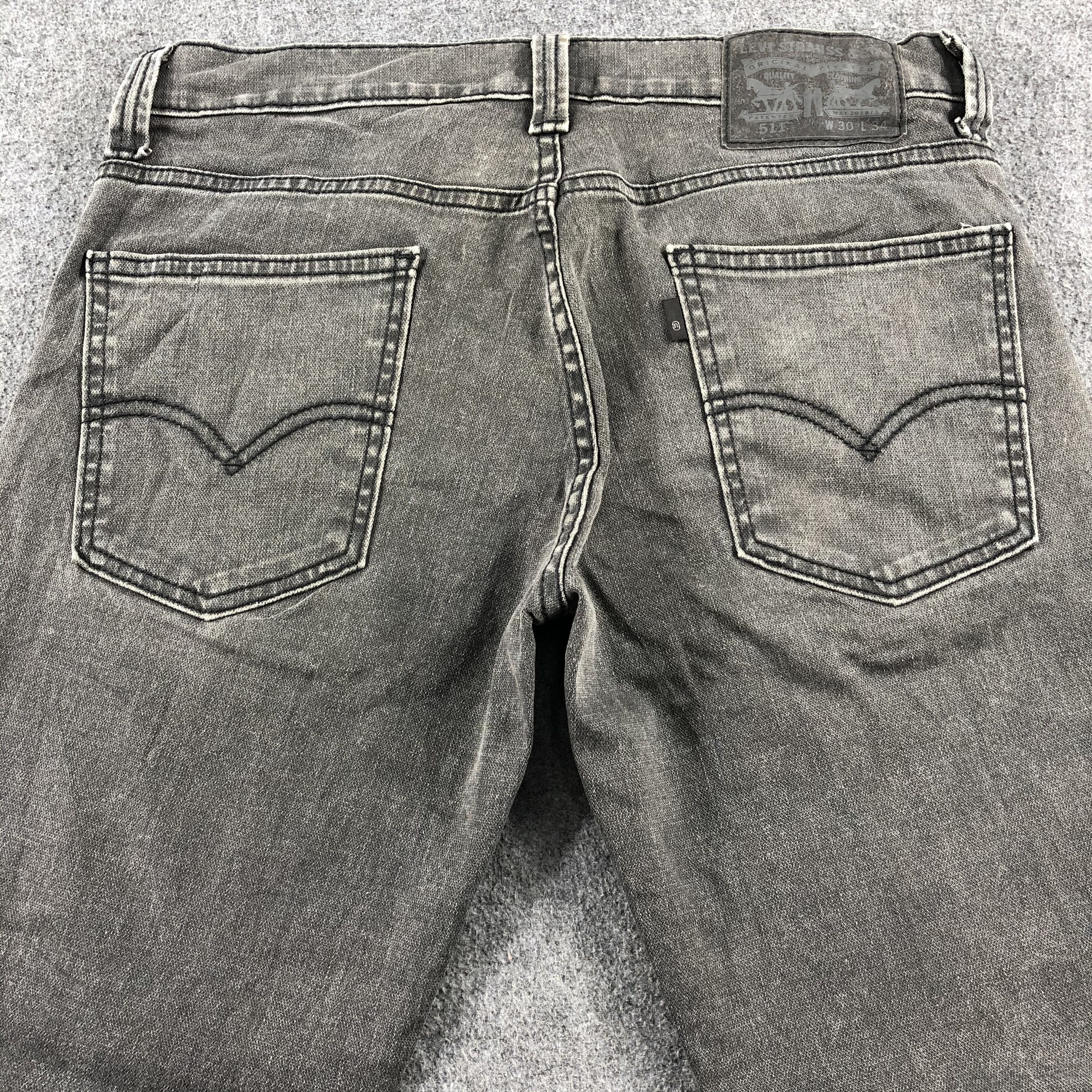 Levi's Vintage Faded Black Levis 511 Jeans-J2529 Size US 32 / EU 48 - 4 Thumbnail