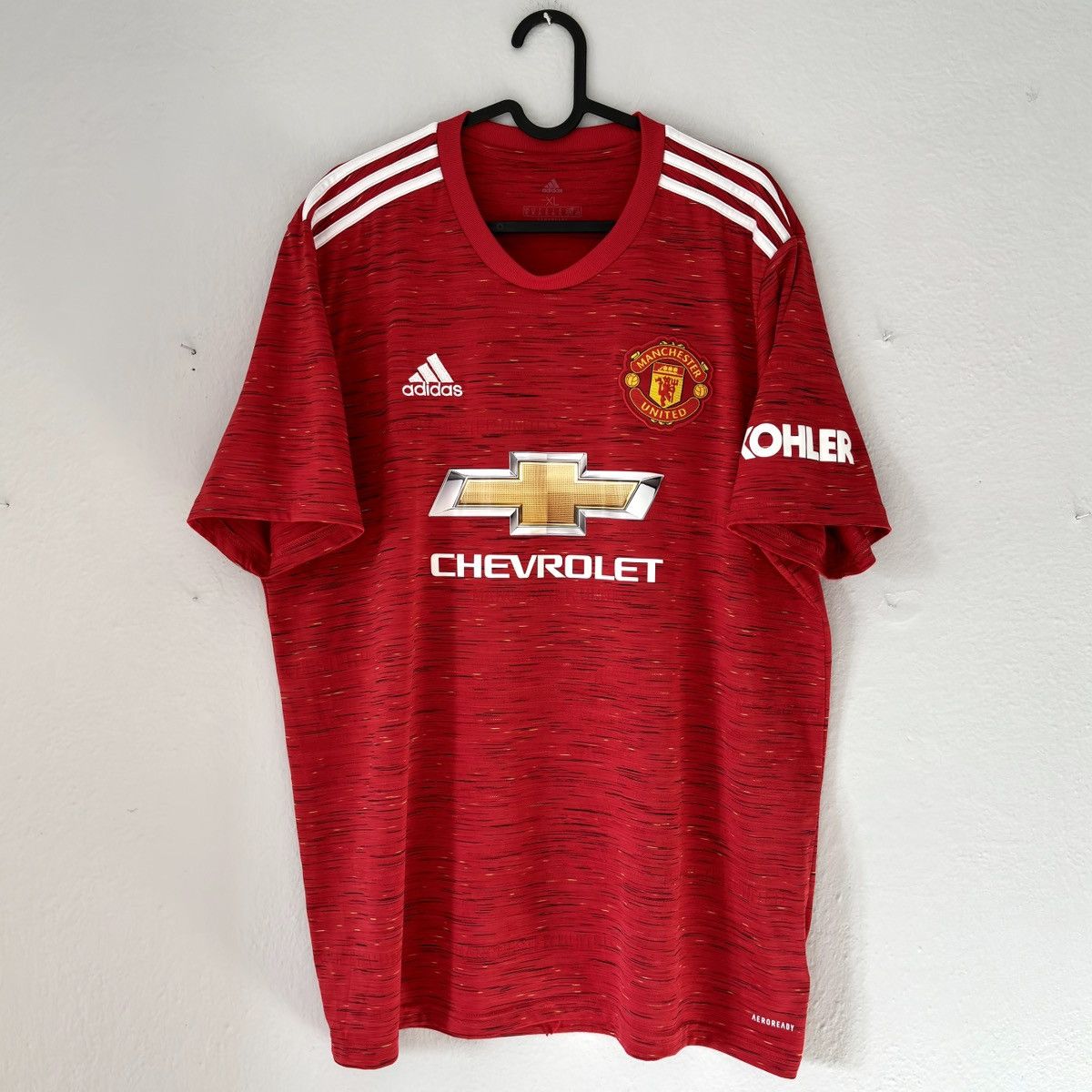 Adidas 2020 2021 Manchester United Adidas Home Kit Soccer Jersey MU Size US L / EU 52-54 / 3 - 2 Thumbnail