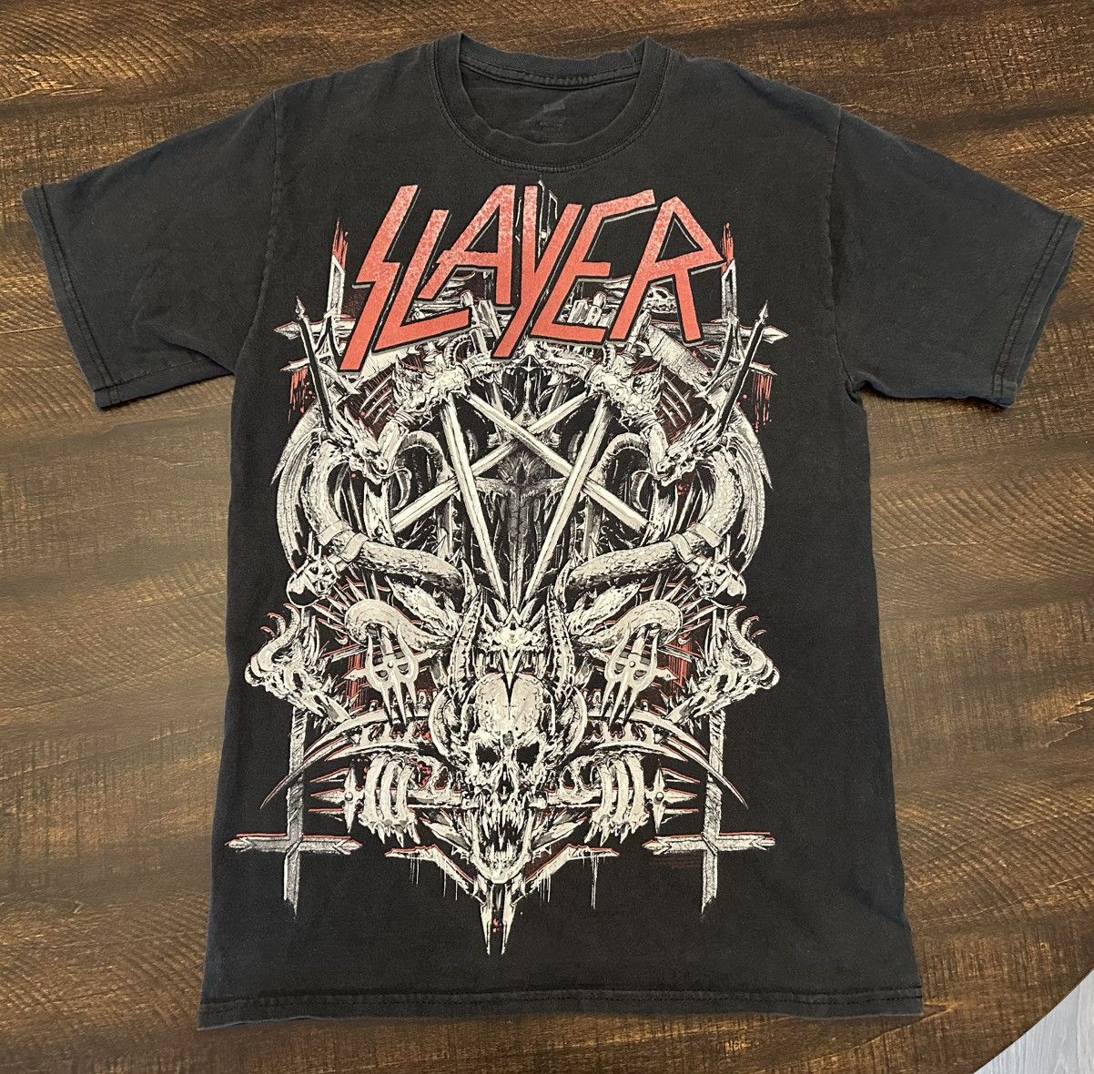 Hanes 2012 Slayer Tour Men’s T-Shirt-Size Small Size US S / EU 44-46 / 1 - 1 Thumbnail