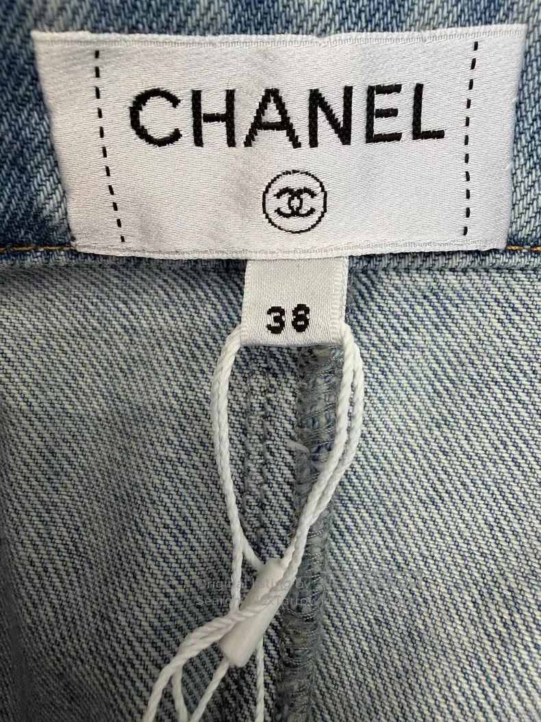 Chanel Chanel Blue bow denim skirt Size 25" / US 0 / IT 36 - 5 Thumbnail