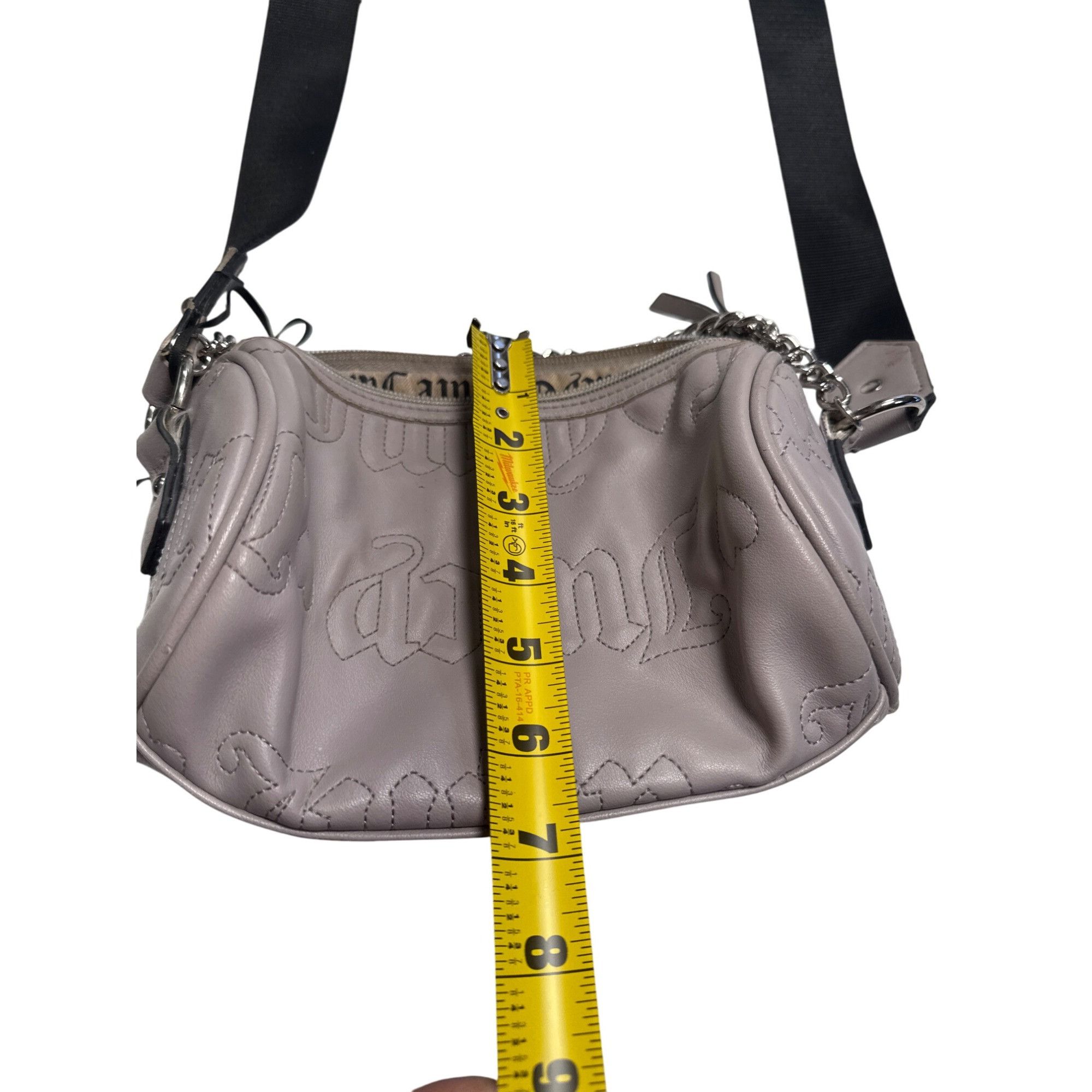 Juicy Couture Juicy Couture Womens Gray Crossbody Clutch Purse SKU 7291 Size ONE SIZE - 11 Thumbnail
