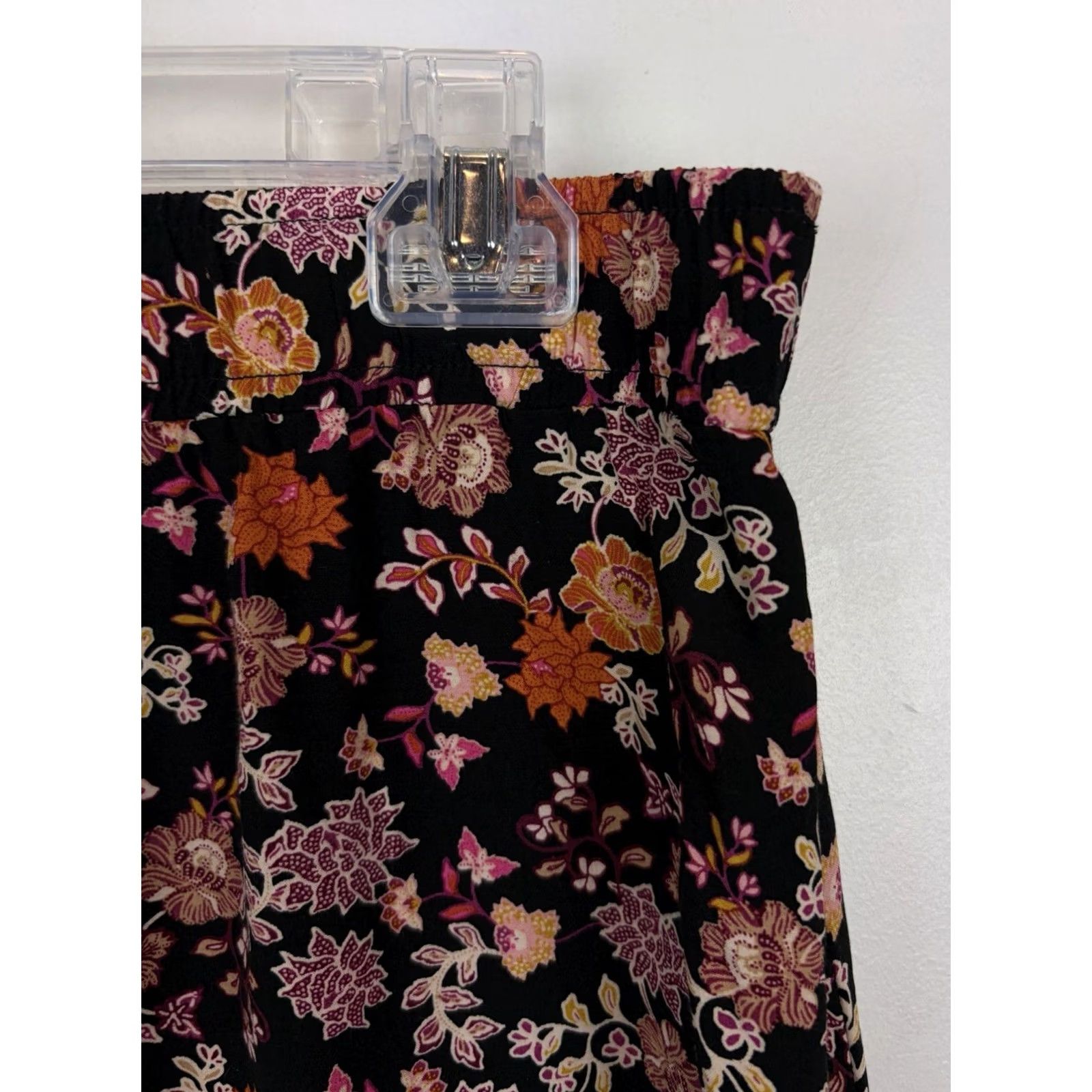 Loft LOFT Skirt Women Small Floral White Midi A-Line Casual Slit Front Lined Spring Summer Vacation Beach Resort 30"-34" Waist Womens Size 28" / US 6 / IT 42 - 4 Thumbnail