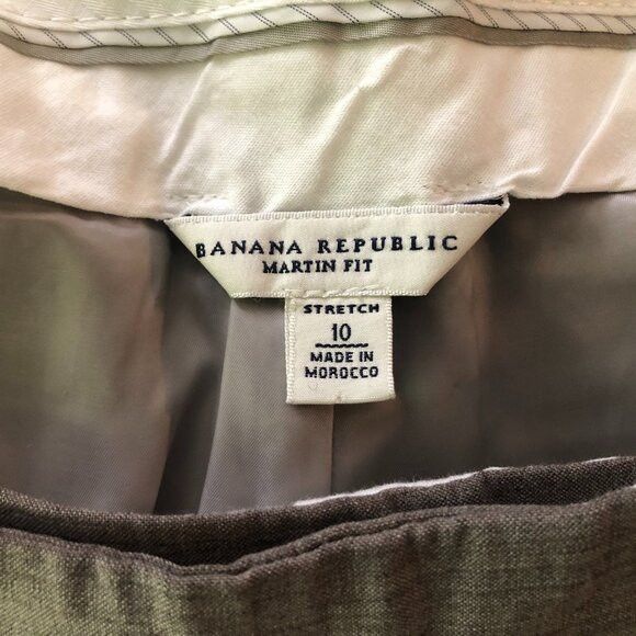 Banana Republic banana Republic women's 95%wool dress pants size: 10/32 Size 32" / US 10 / IT 46 - 3 Thumbnail