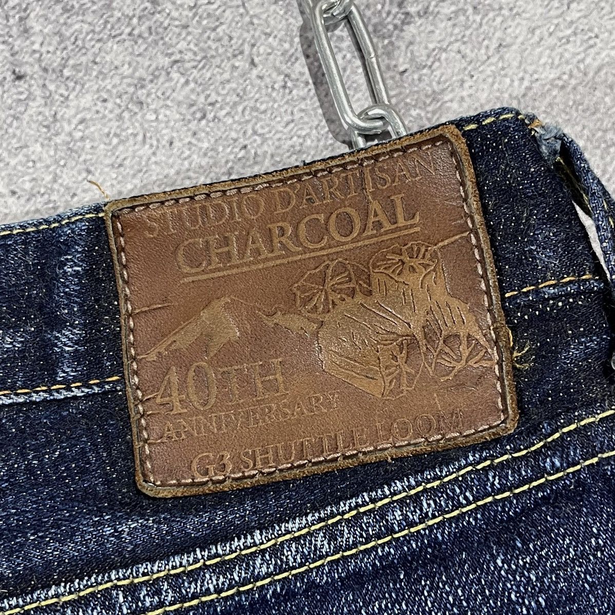 Studio D'Artisan STUDIO D'ARTISAN Selvedge Charcoal Jeans Made in Japan 31 Size US 31 - 6 Thumbnail
