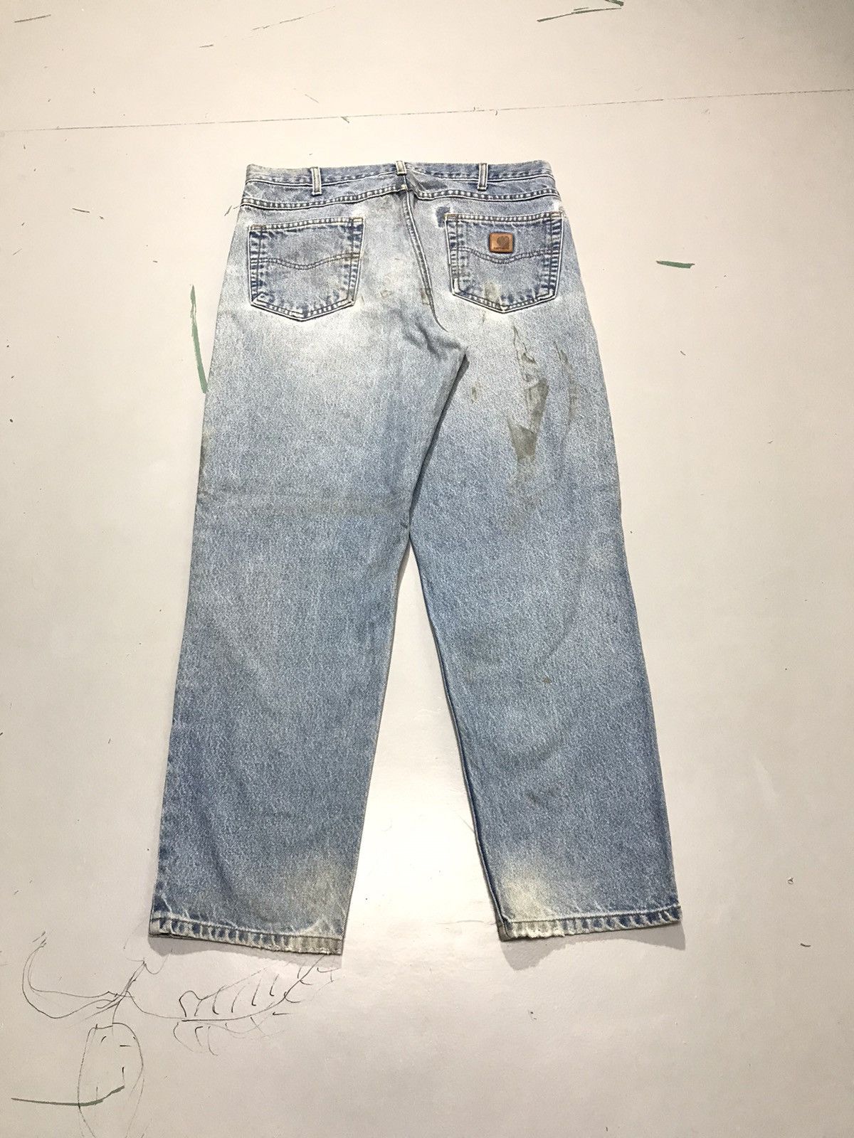 Carhartt Vintage Carhartt dusty denim Size US 36 / EU 52 - 2 Thumbnail