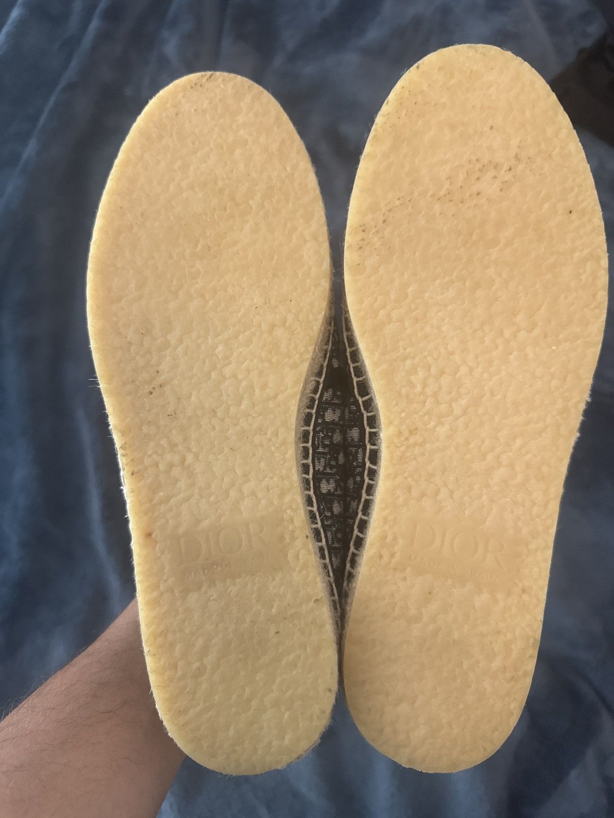 Dior Dior oblique monogram canvas espadrilles - navy/blue Size US 8 / EU 41 - 8 Thumbnail