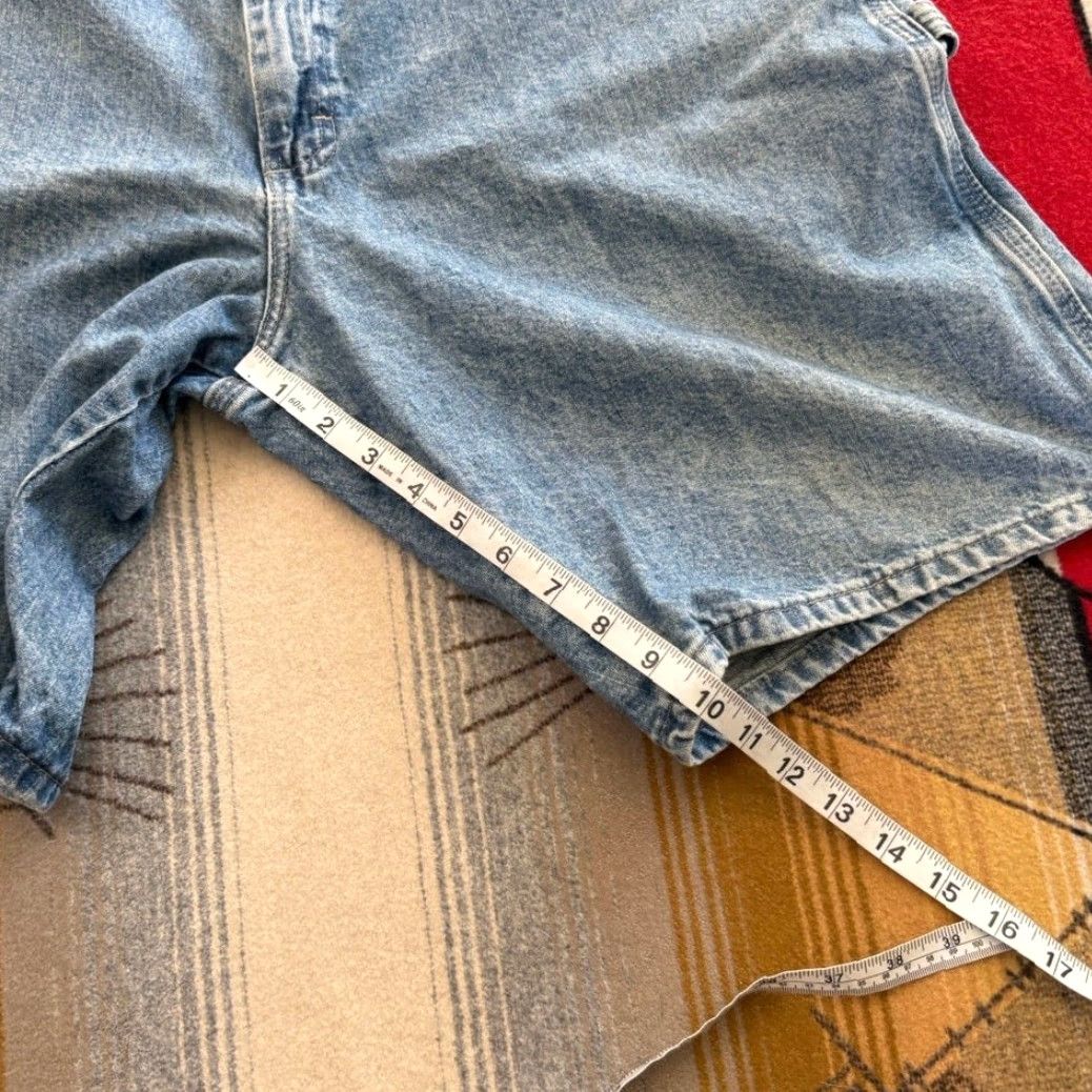 Wrangler VINTAGE Wrangler Carpenter Denim Jean Shorts Jorts 36 Men’s Blues Grunge Y2K Workwear Size US 36 / EU 52 - 6 Thumbnail