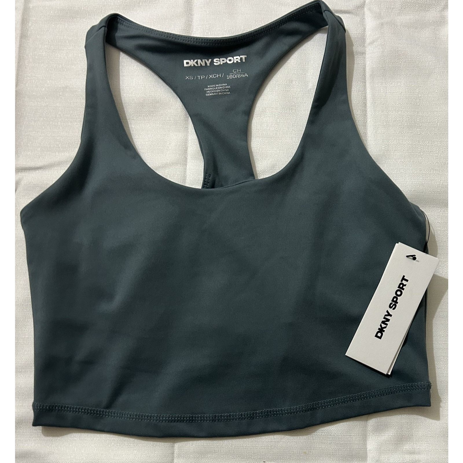 DKNY NWT-DKNY Women's Sport Racerback Bra-Slate Blue Size XS Size ONE SIZE - 1 Thumbnail