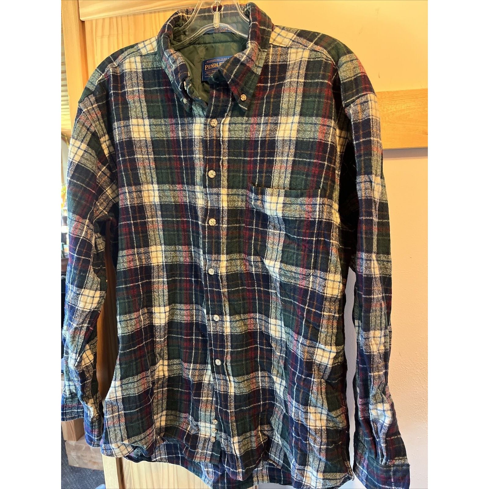 Pendleton Pendleton Men’s L Multicolored Plaid LS Wool Flannel Shirt Size US L / EU 52-54 / 3 - 10 Thumbnail