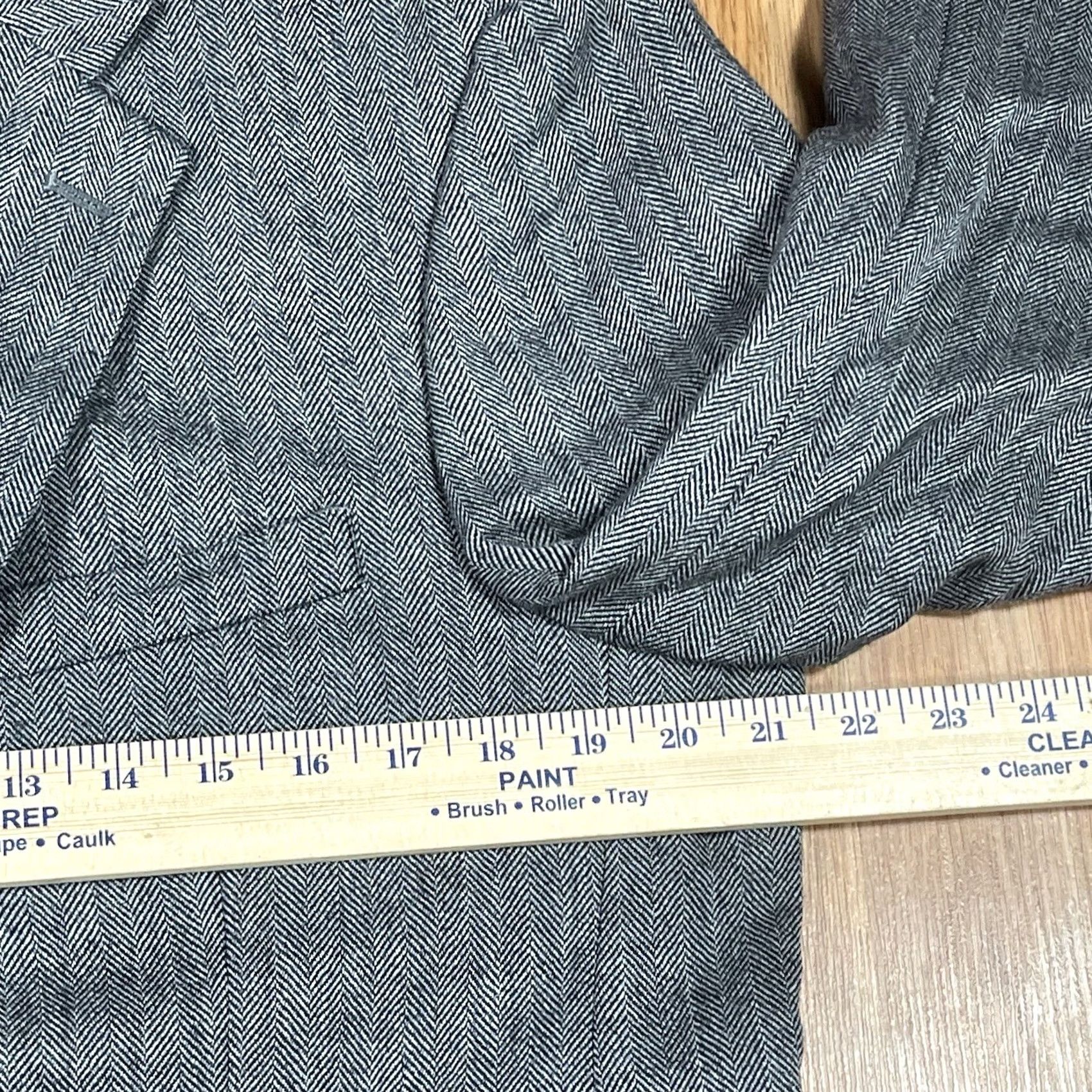 Joseph VINTAGE Joseph & Feiss Gray Sport Coat 100% Lambswool Blazer 2 Button Jacket Men’s Sz 42 Size 42R - 6 Thumbnail