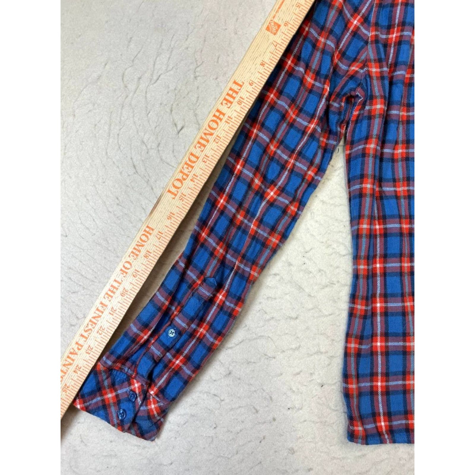 O'Neill O'Neill Flannel Shirt Womens M Blue Plaid Long Sleeve Button-Up 100% Cotton Size M / US 6-8 / IT 42-44 - 5 Thumbnail
