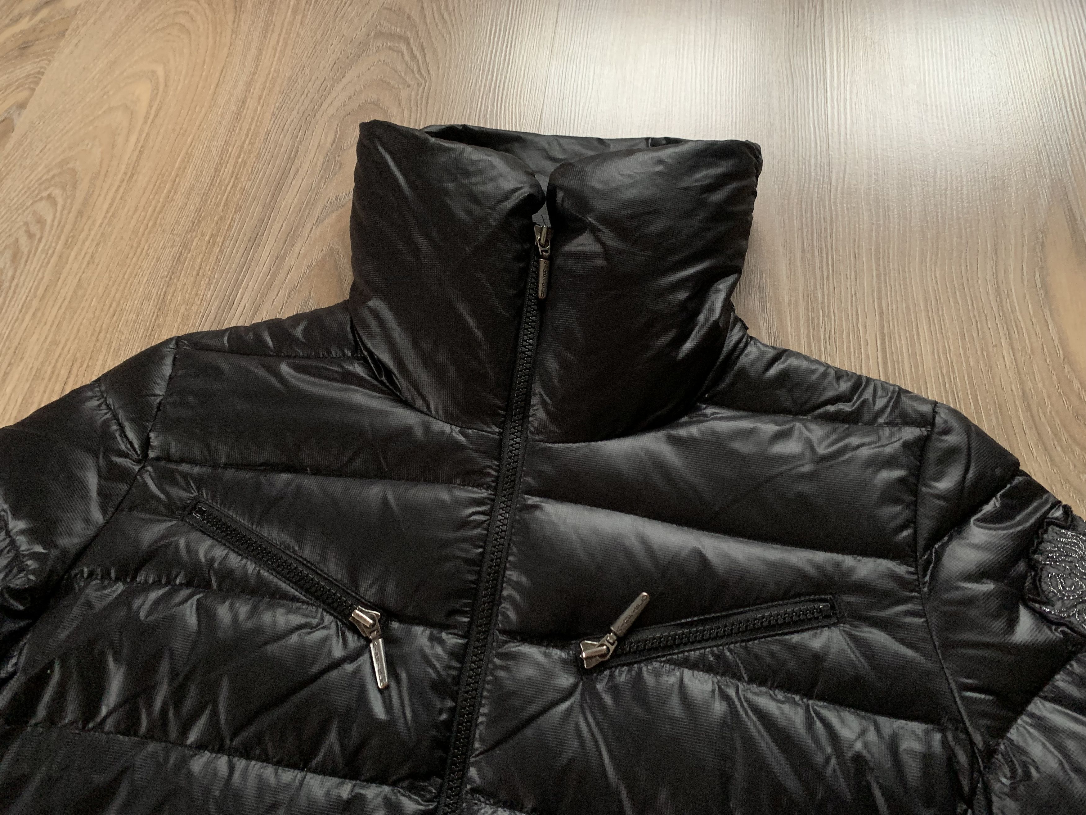 Other Air Field Womens Black Down Italian Quilted Jacket Size M / US 6-8 / IT 42-44 - 6 Thumbnail